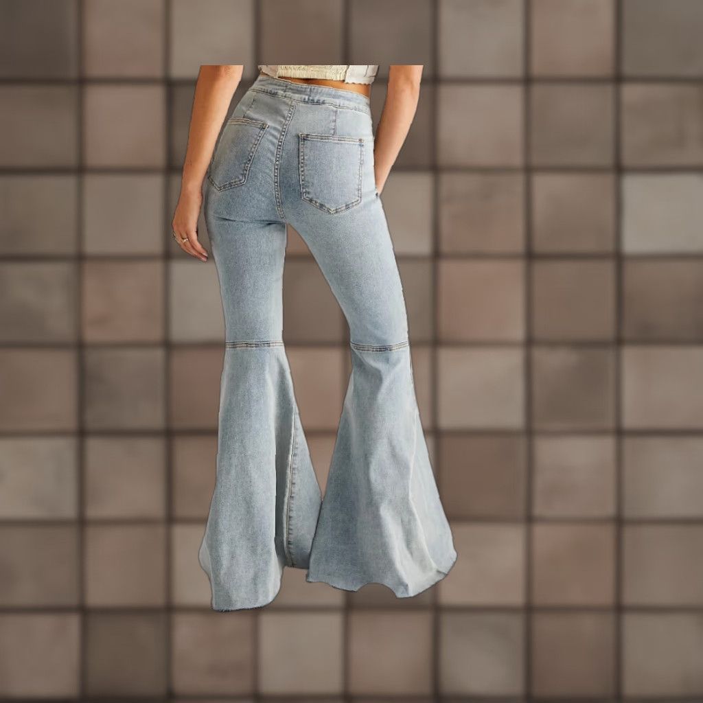 VINTAGE Free People We The Free Womens 27 Just Float On Flare Light Wash Jeans Shirt?