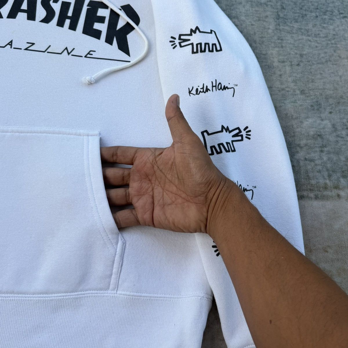 Thrasher Thrasher Magazine x Keith Haring Hoodie White Graphic Size US S / EU 44-46 / 1 - 8 Thumbnail