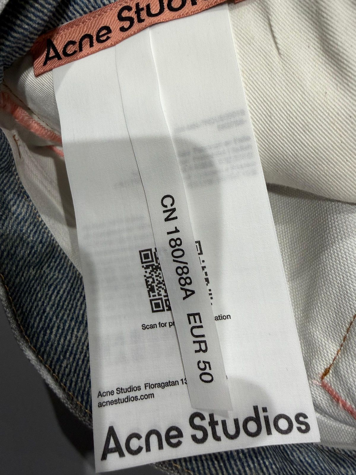 Acne Studios ACNE STUDIOS - Printed Jeans Regular Fit Size US 34 / EU 50 - 4 Thumbnail