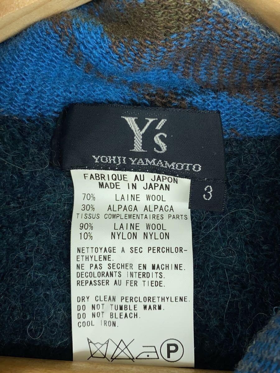 Y's × Yohji Yamamoto AW04 Plaid Alpaca Wool Knit Shirt Size L / US 10 / IT 46 - 4 Thumbnail