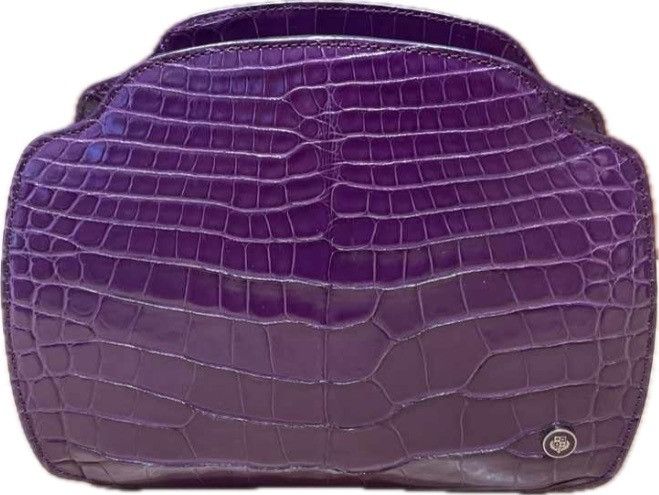 Loro Piana o1srvl11e0924 Size: / OS Alligator Crossbody Bag in Purple Size ONE SIZE - 2 Thumbnail