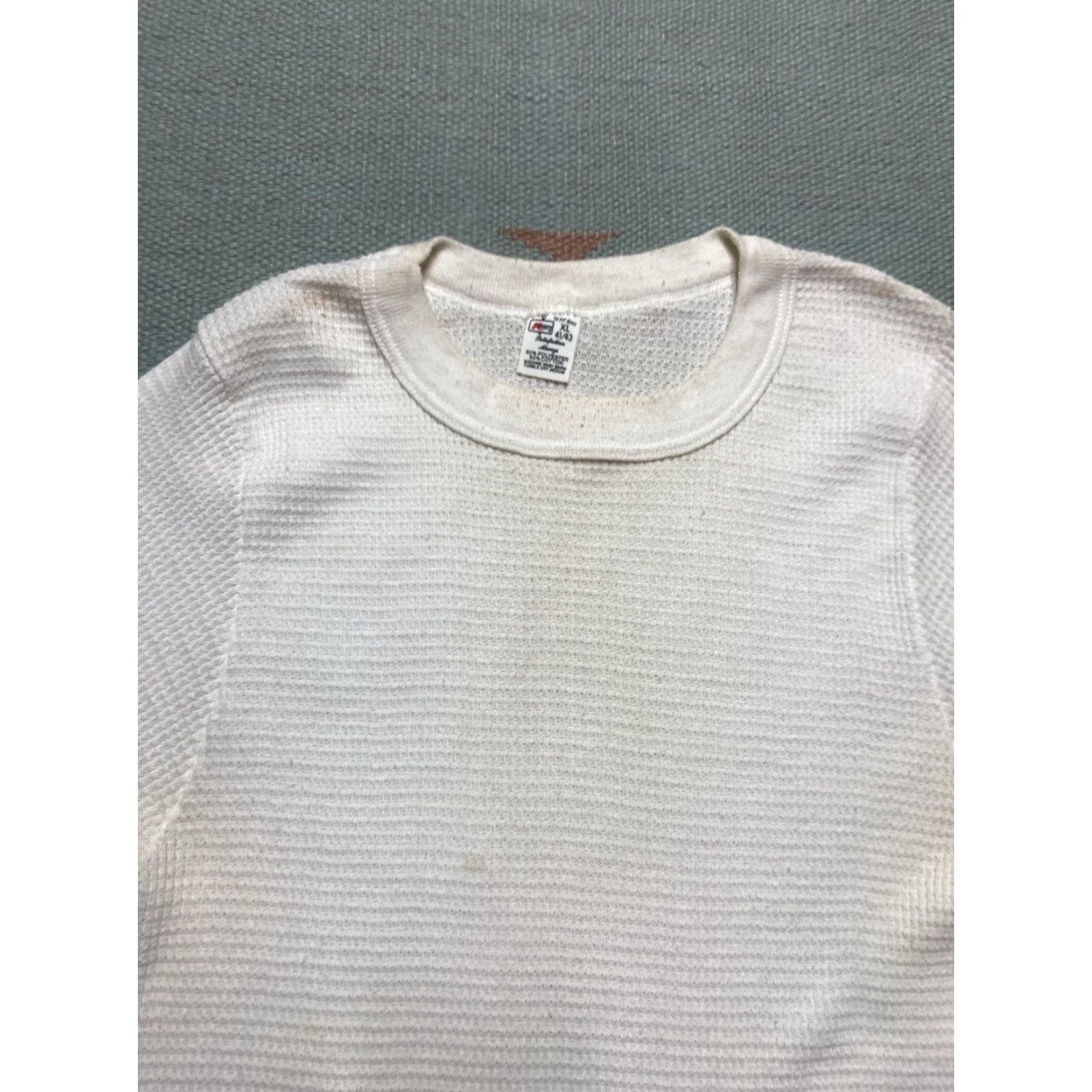 Vintage VINTAGE 70s waffle knit thermal shirt Kmart grunge base layer women's XL Shirt Womens XL waffle knit thermal shirt grunge base layer Kmart vintage 70s Size XL / US 12-14 / IT 48-50 - 3 Thumbnail