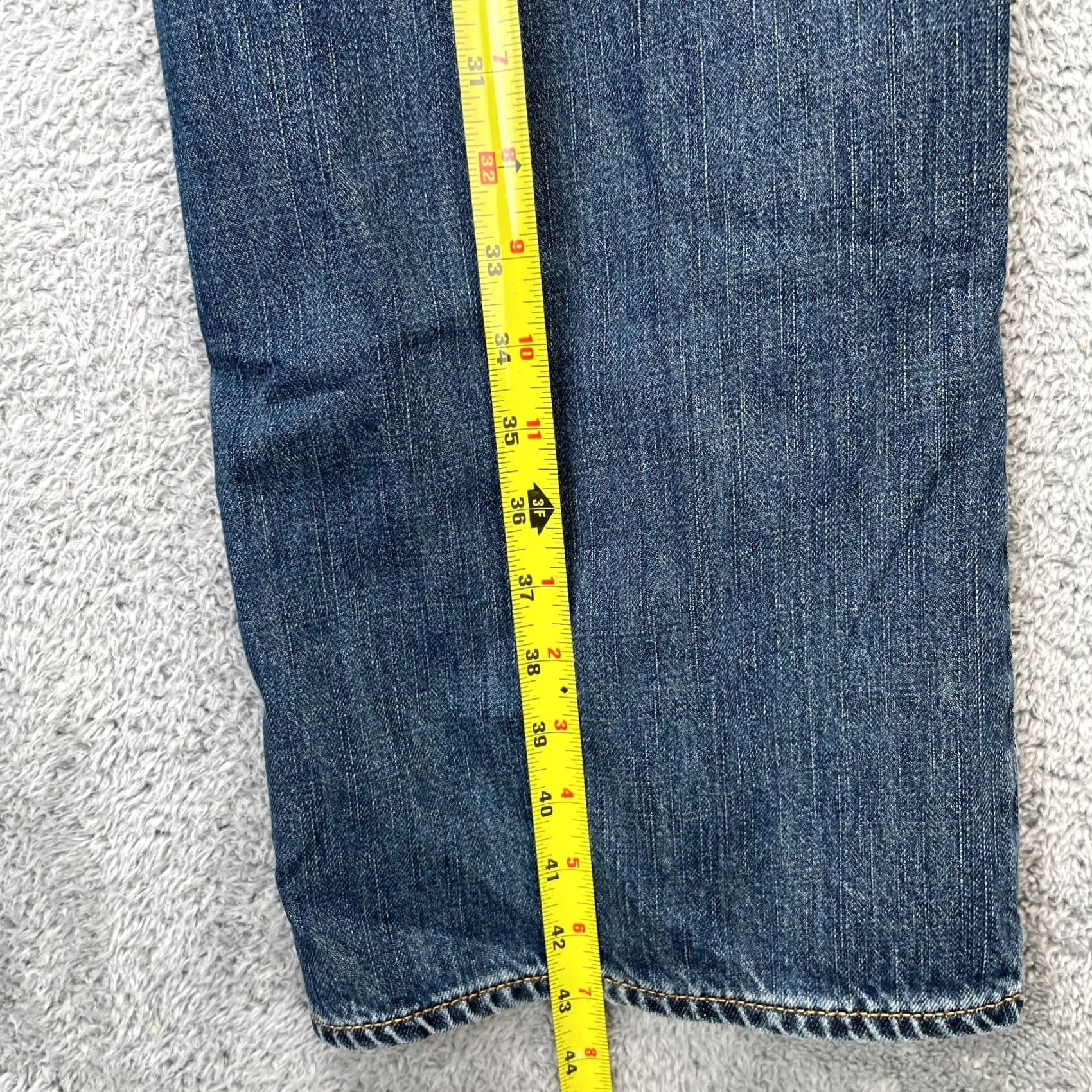 Old Navy Old Navy Jeans Mens 40x32 Blue Bootcut Denim Low Rise 5-Pocket Regular Size US 40 / EU 56 - 6 Thumbnail