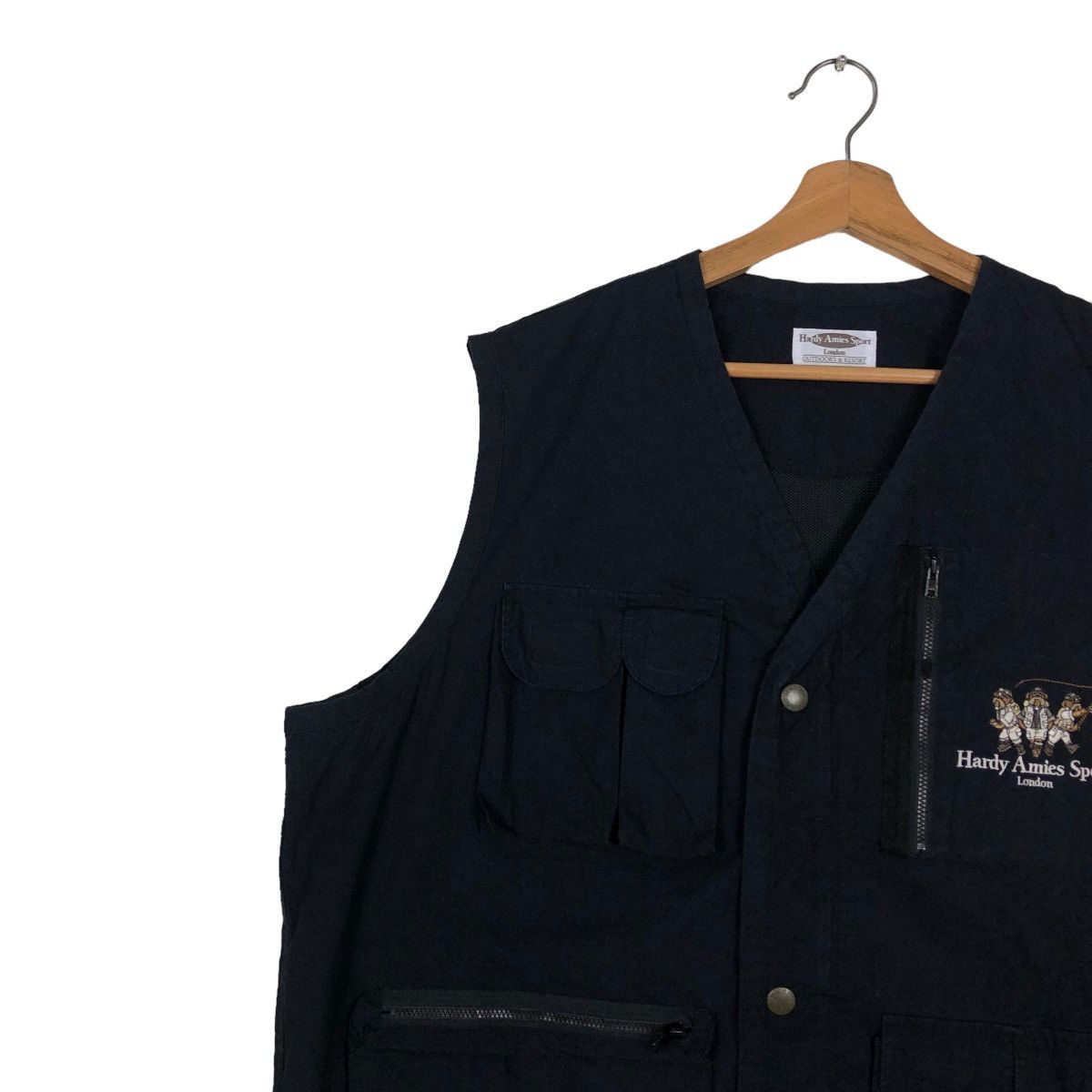 Japanese Brand VINTAGE UTILITY VEST MULTI POCKET HARDY AMIES SPORT CARTOON Size US L / EU 52-54 / 3 - 11 Thumbnail