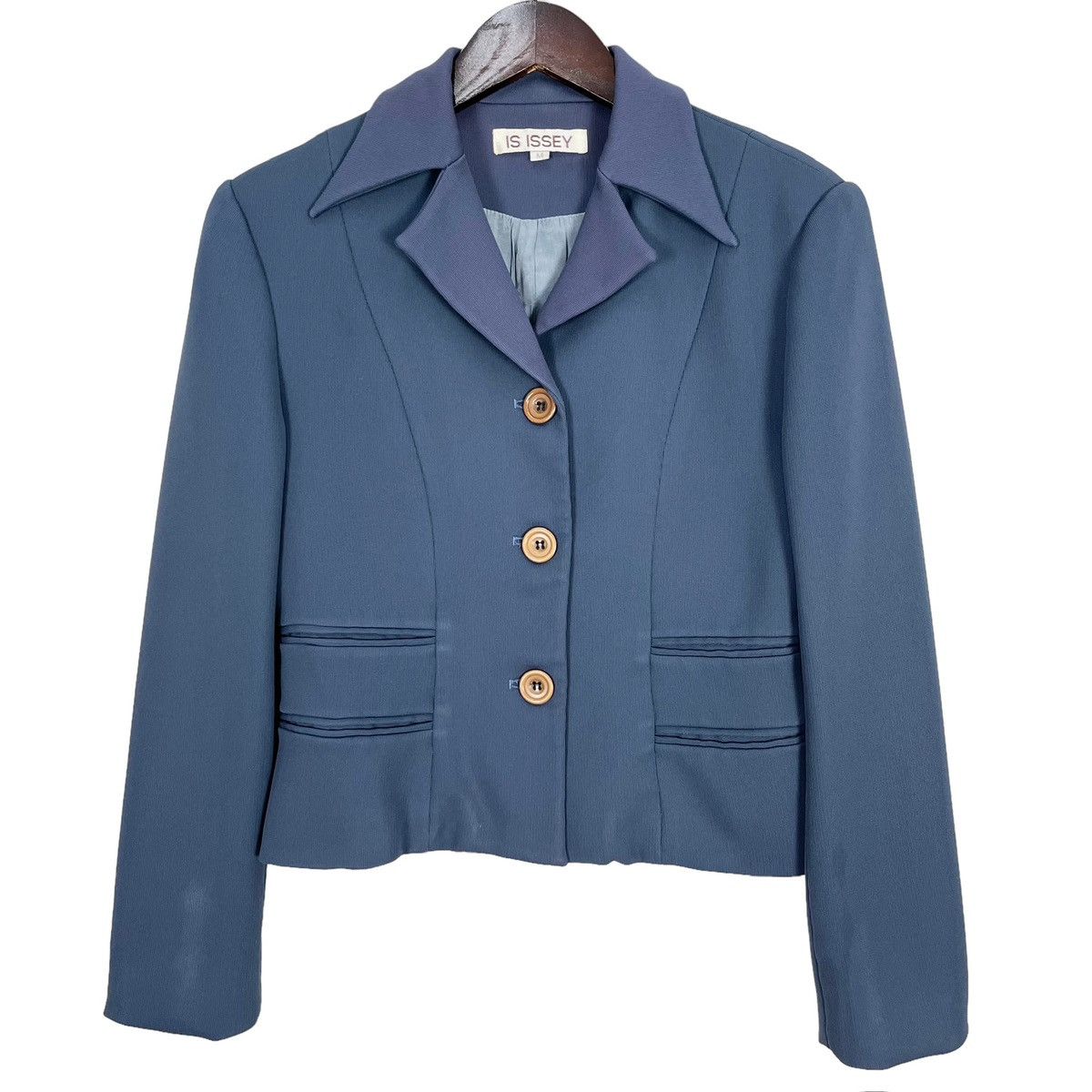 Issey Miyake × Vintage Vintage Issey Miyake Women’s Short Blazer Jacket Size M / US 6-8 / IT 42-44 - 1 Thumbnail