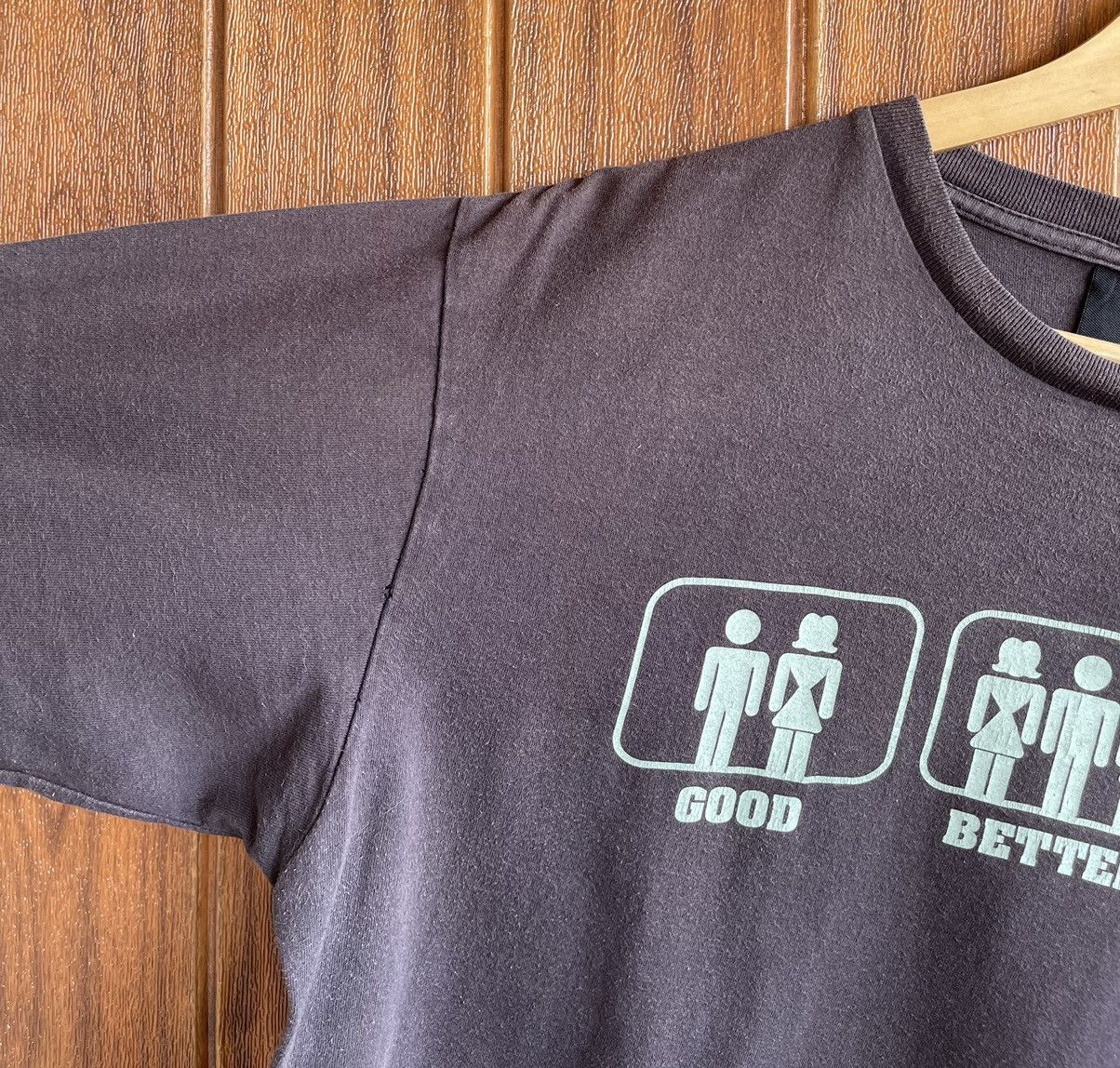 Vintage Vintage’90s🔥UNFLEDGED🔥Good Better Best Humor faded Tshirt Size US L / EU 52-54 / 3 - 4 Thumbnail