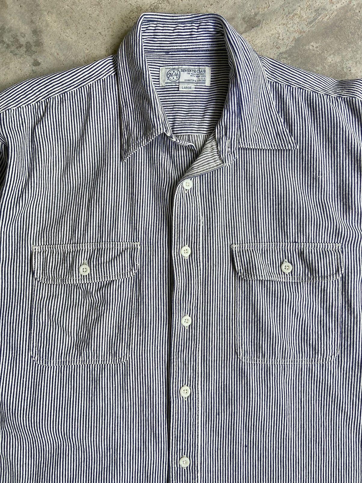 Japanese Brand × Seventh × Vintage Vintage Seventh club hickory shirt Size US M / EU 48-50 / 2 - 6 Thumbnail