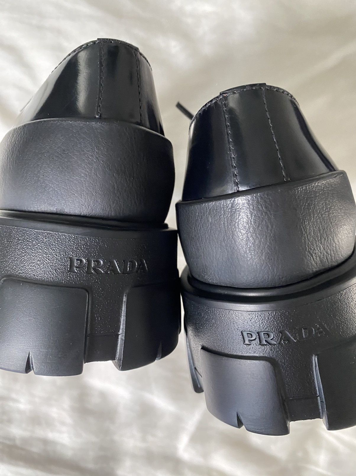 Miu Miu × Prada × Raf Simons Prada Monolith Lace-up shoes | Grailed