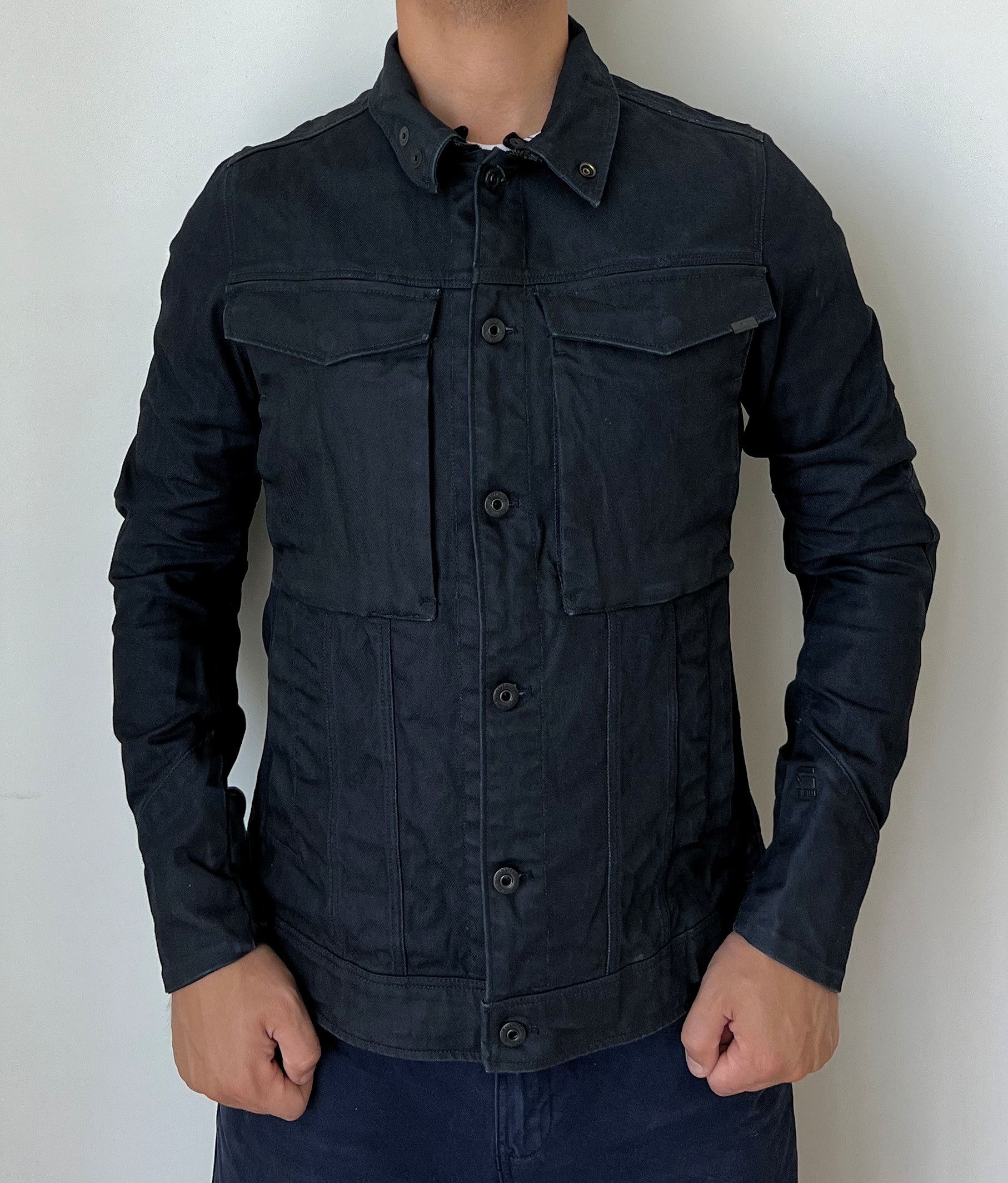 G-Star G-STAR RAW VODAN SHERPA 3D SLIM DENIM ZIP CARGO JACKET Size US S / EU 44-46 / 1 - 1 Thumbnail