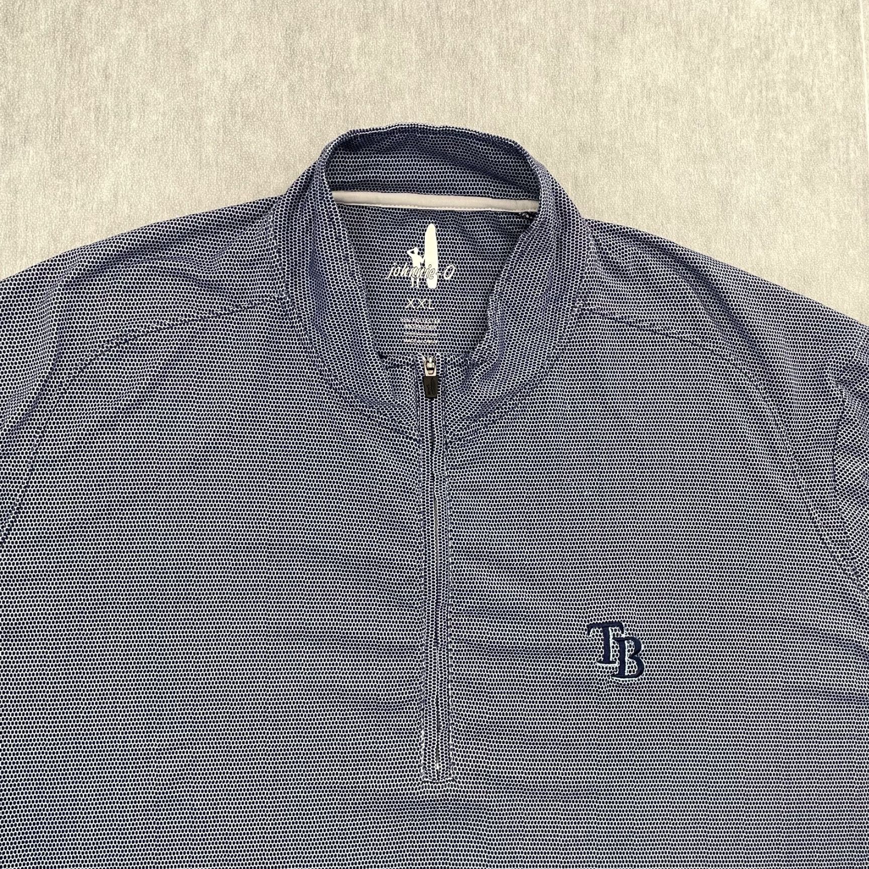 johnnie-O Johnnie O Sweater 2XL Adult Blue Tampa Bay Rays Pullover 1/4 Zip Logo Mens XXL Size Regular M Size US XXL / EU 58 / 5 - 3 Thumbnail