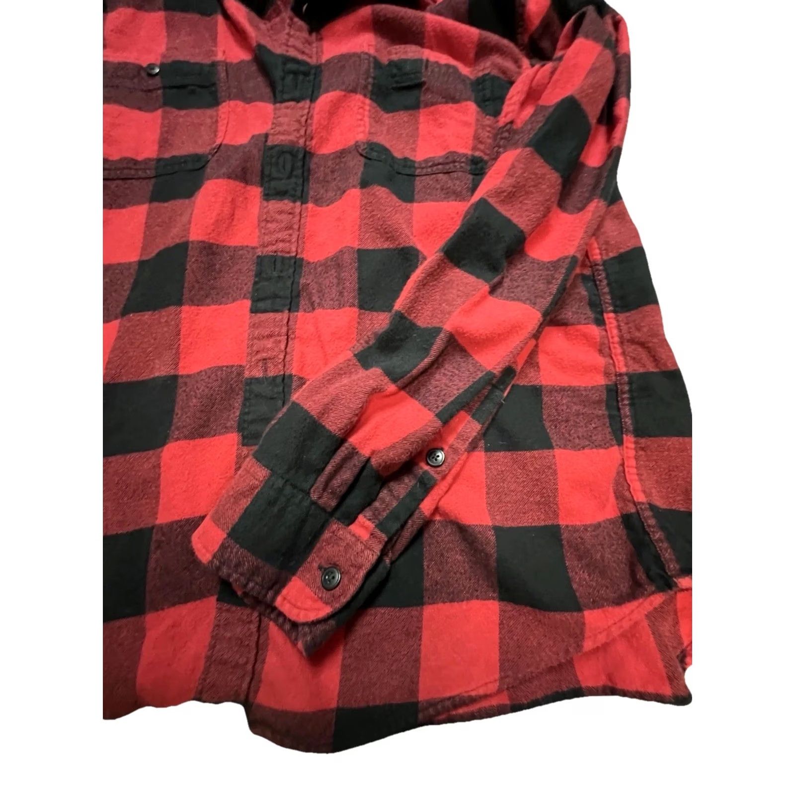 J.Crew J.CREW FLANNEL SHIRT Men XL Red Buffalo Plaid Button-Up Pockets Cotton Long Sleeve Size US XL / EU 56 / 4 - 4 Thumbnail