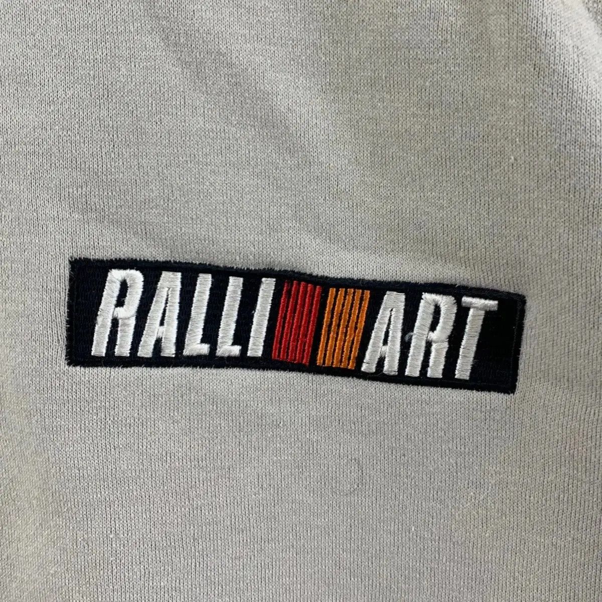 Vintage Vintage RALLIART MITSUBISHI Half Zipper Sweatshirt Size US XL / EU 56 / 4 - 3 Thumbnail