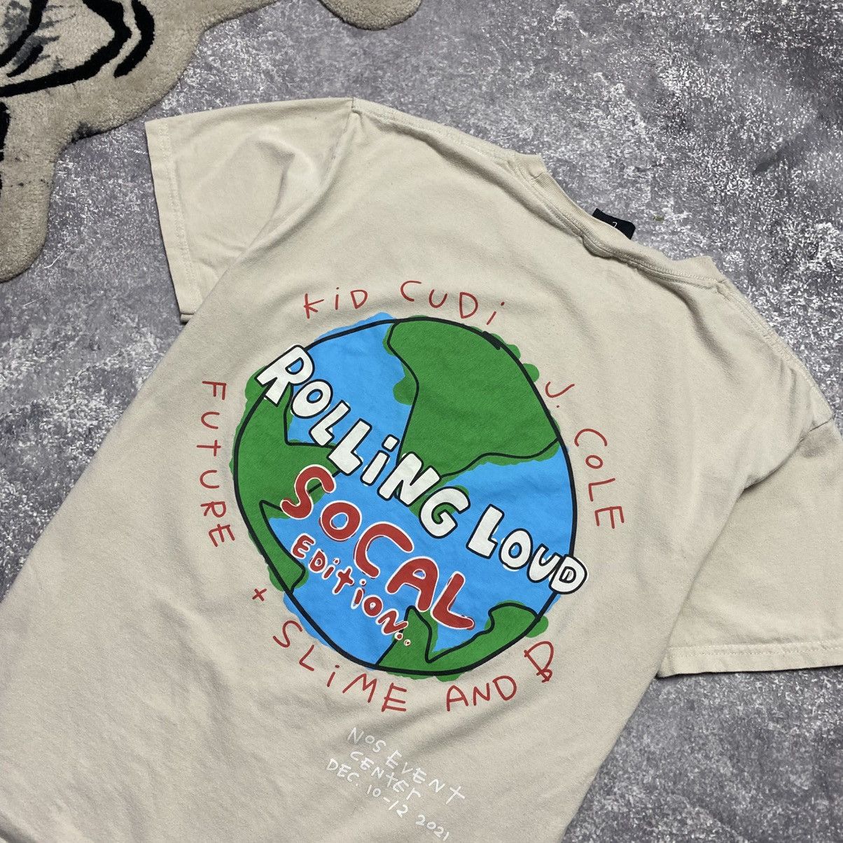 Designer × Kid Cudi × Rolling Loud Men’s Kid Cudi Rolling Loud Social 2021 rare merch tee Size US L / EU 52-54 / 3 - 2 Thumbnail