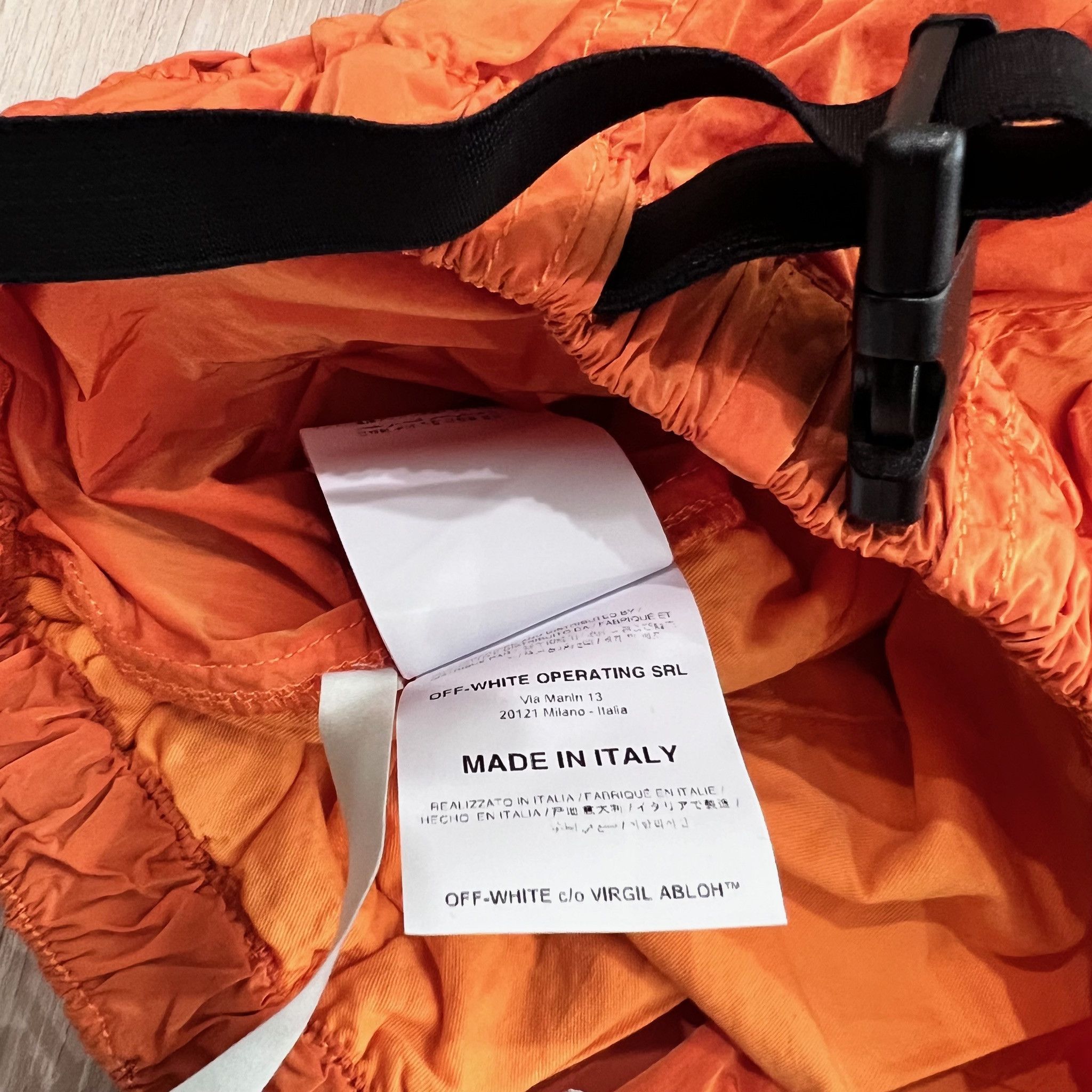Off-White Off-White OFFF Logo Parachute Cargo Pants Orange - 31 Size US 31 - 14 Thumbnail