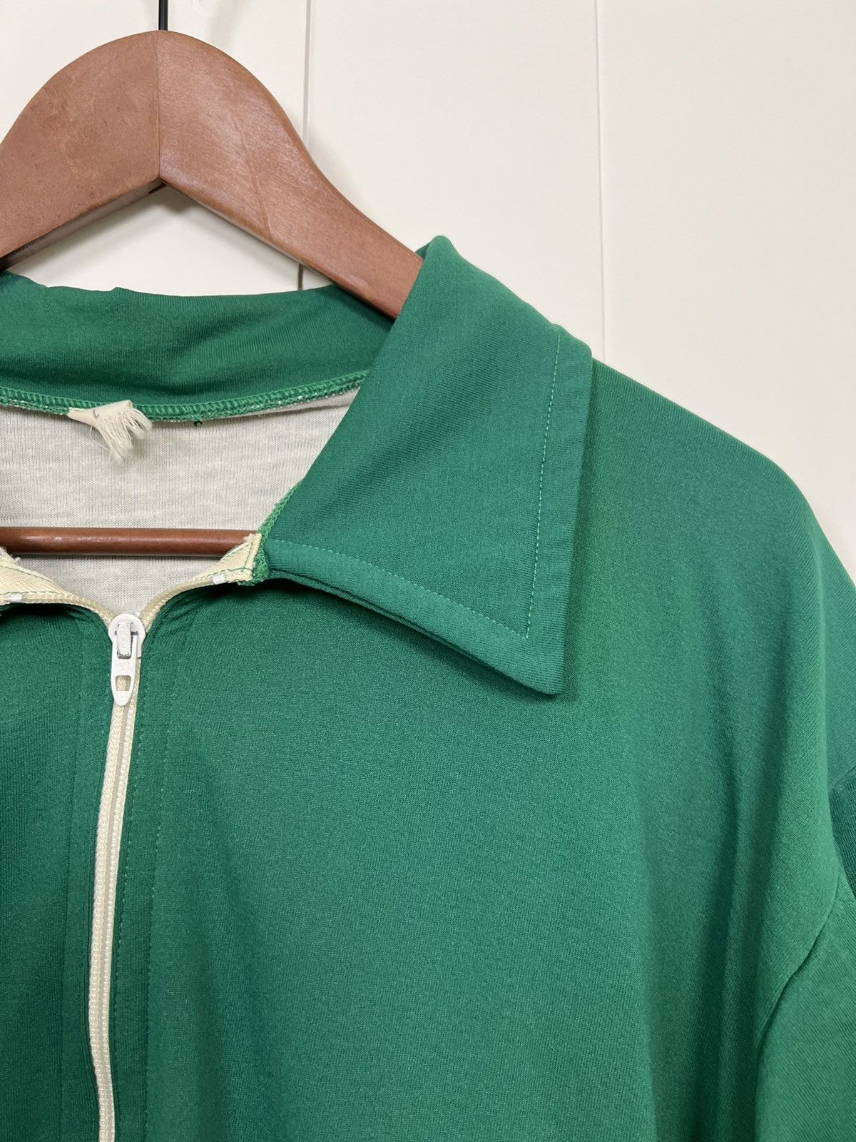 Vintage 70s Green Zip Up Size US L / EU 52-54 / 3 - 7 Thumbnail