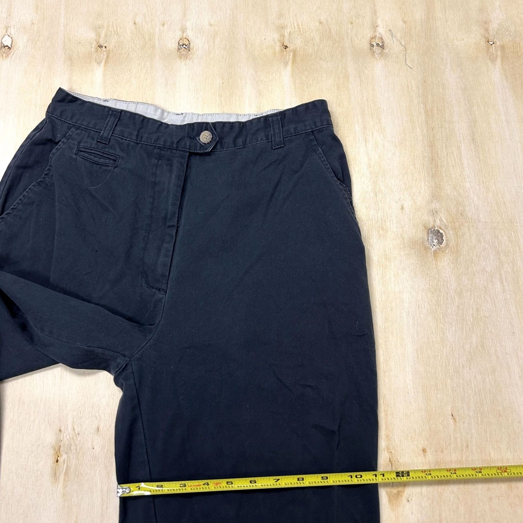 Bill Blass Bill Blass Pants Womens 12 Black Twill Chino Regular Fit Casual Office Pockets Size 34" / US 12 / IT 48 - 7 Thumbnail