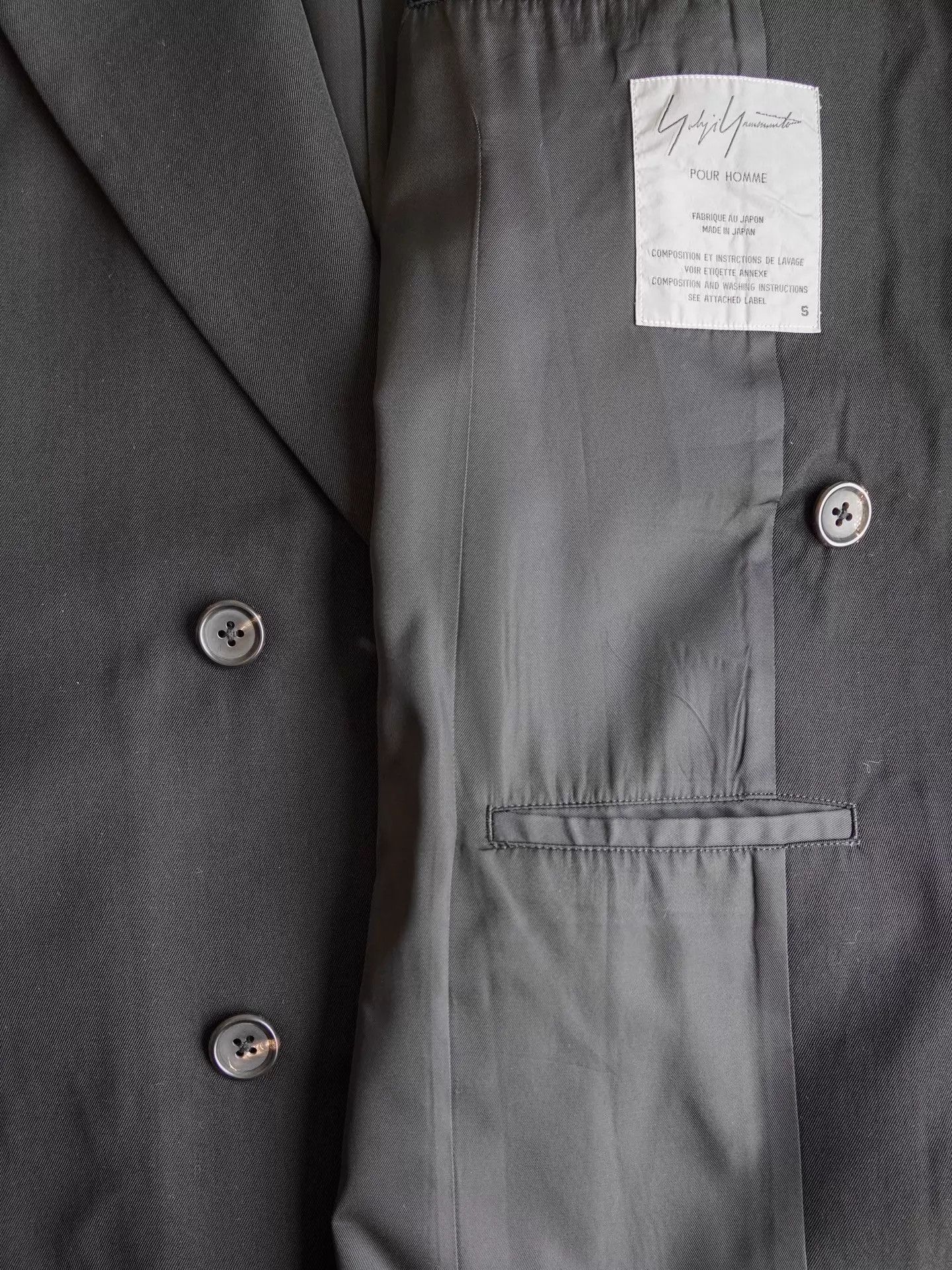 Yohji Yamamoto Yohji Yamamoto 1995AW Knit Peak Lapel DB Jacket Size US S / EU 44-46 / 1 - 5 Thumbnail