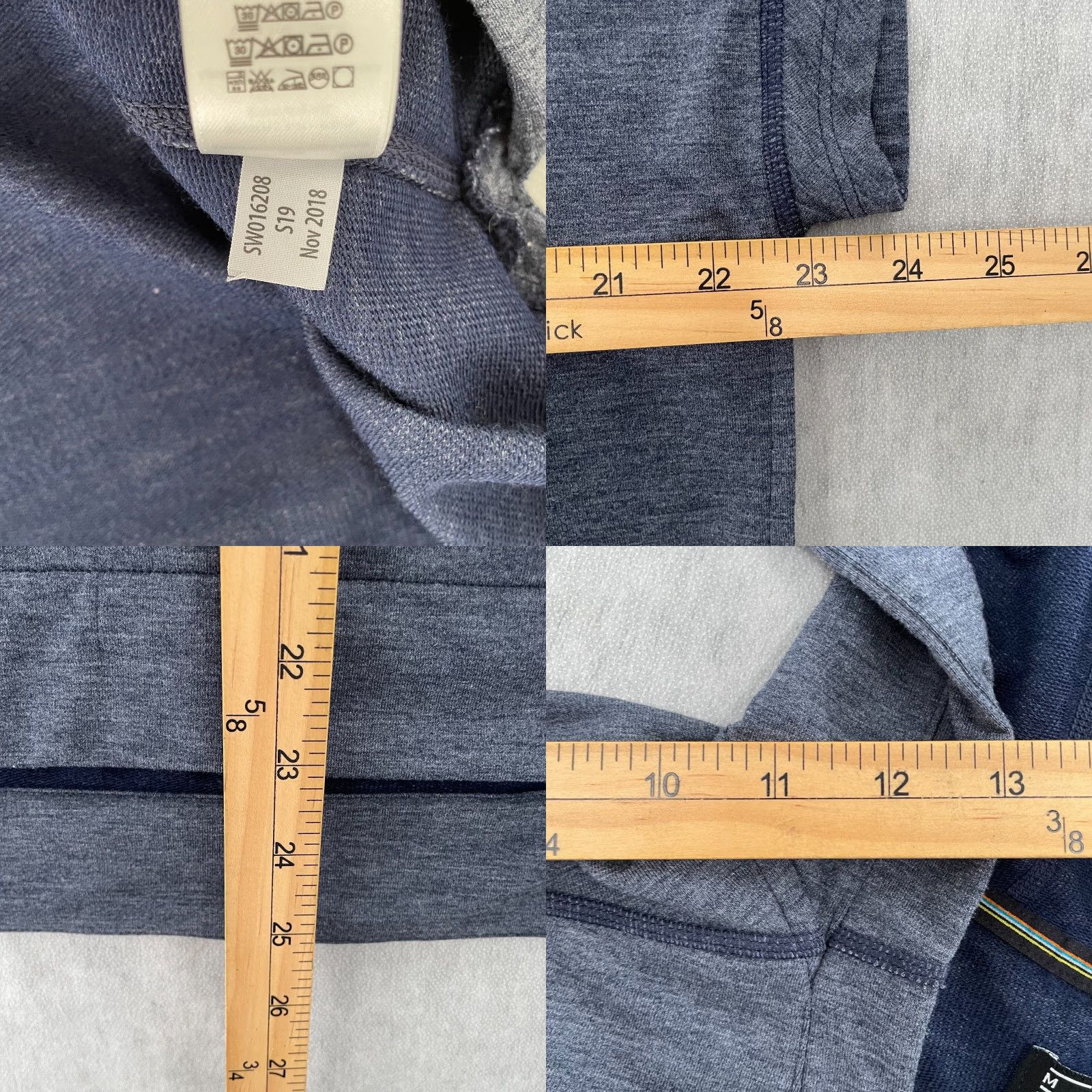 Smartwool VINTAGE Smartwool Hoodie Sweater Womens Medium Blue Short Sleeve Pullover Activewear Casual Outdoor Ladies M Size M / US 6-8 / IT 42-44 - 8 Thumbnail