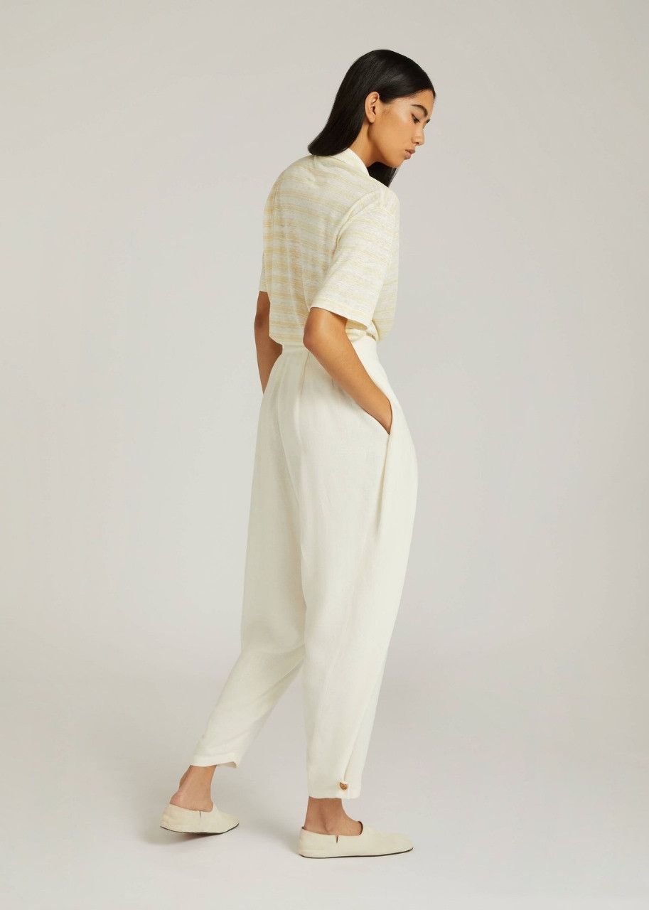 Loro Piana o1srvl11e0424 Trouser in White Size 26" / US 2 / IT 38 - 5 Thumbnail