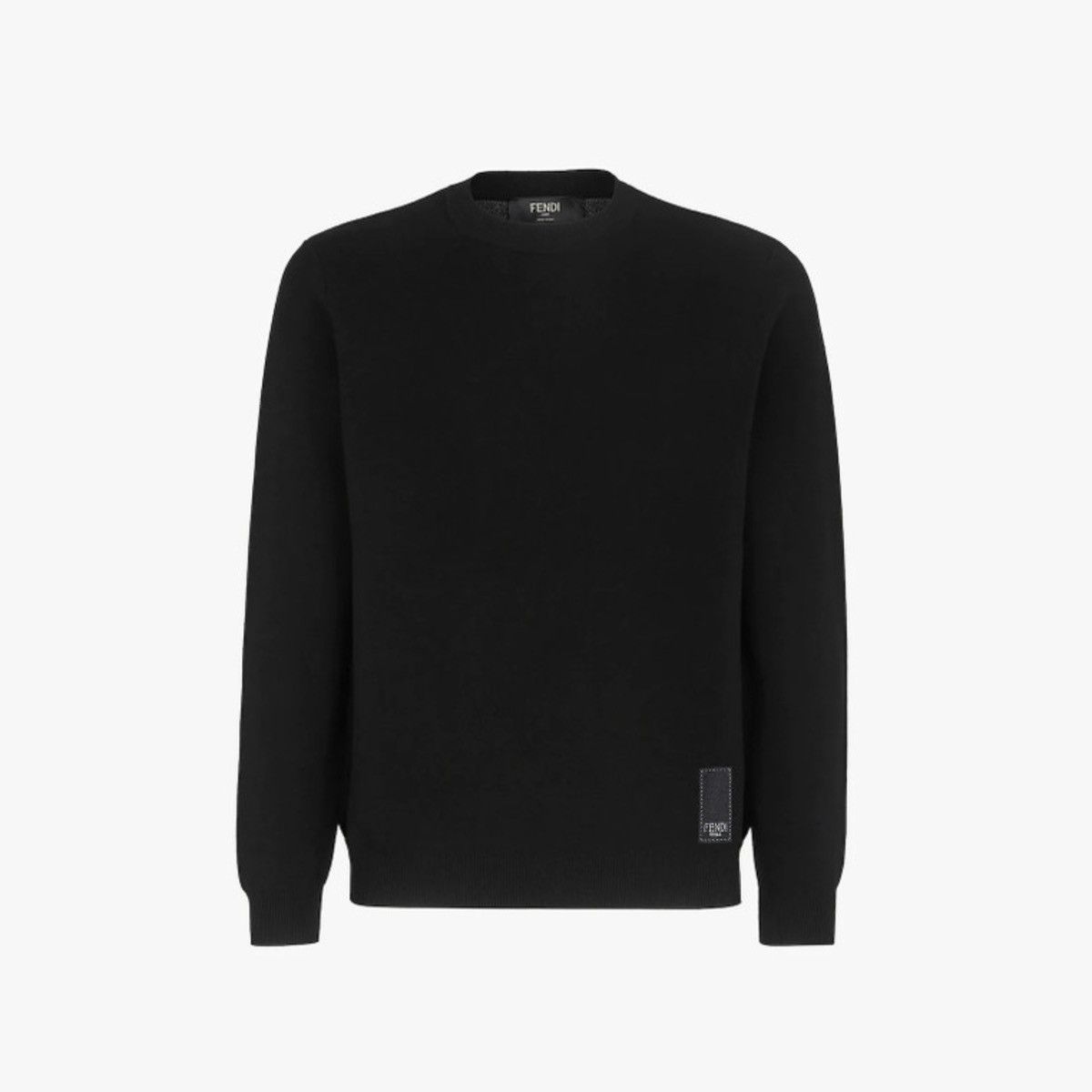 Fendi Fendi FZX030 Logo Knit Sweatshirt Sweater Black Size US S / EU 44-46 / 1 - 1 Thumbnail