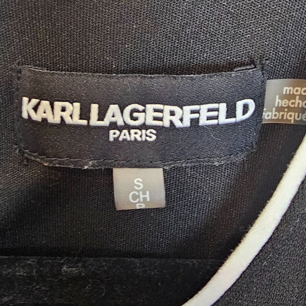 Karl Lagerfeld Karl Lagerfeld Womens Preppy Top Ruffle Sleeve Dark Academia Size S / US 4 / IT 40 - 6 Thumbnail