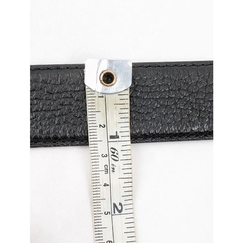 Amiri o1rshd1 Size: 70 / Pebbled Enamel Belt in Black Size 26 - 14 Thumbnail