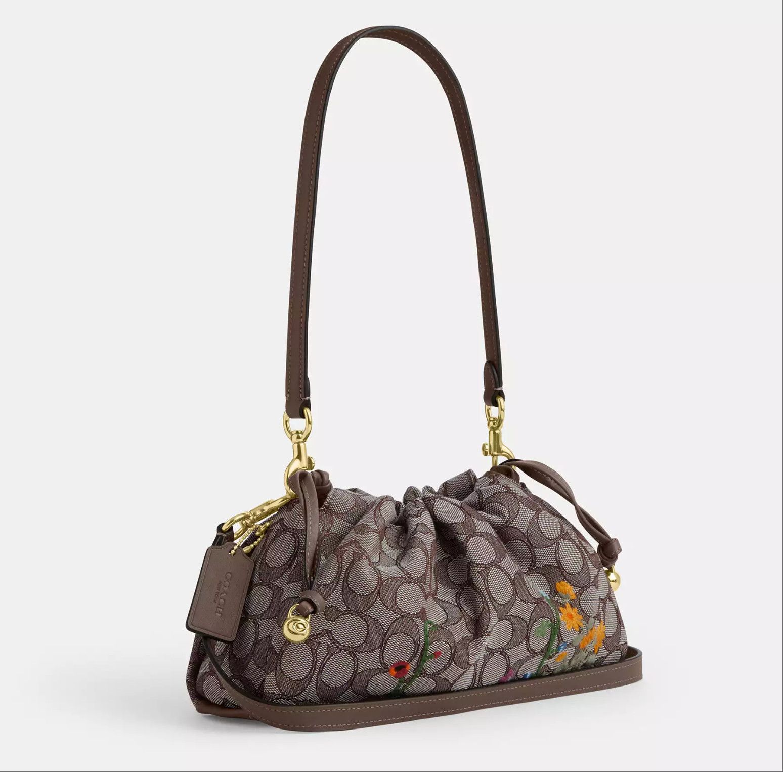 Coach Faye Shoulder Bag With Floral Embroidery CDZ02 Size ONE SIZE - 16 Thumbnail