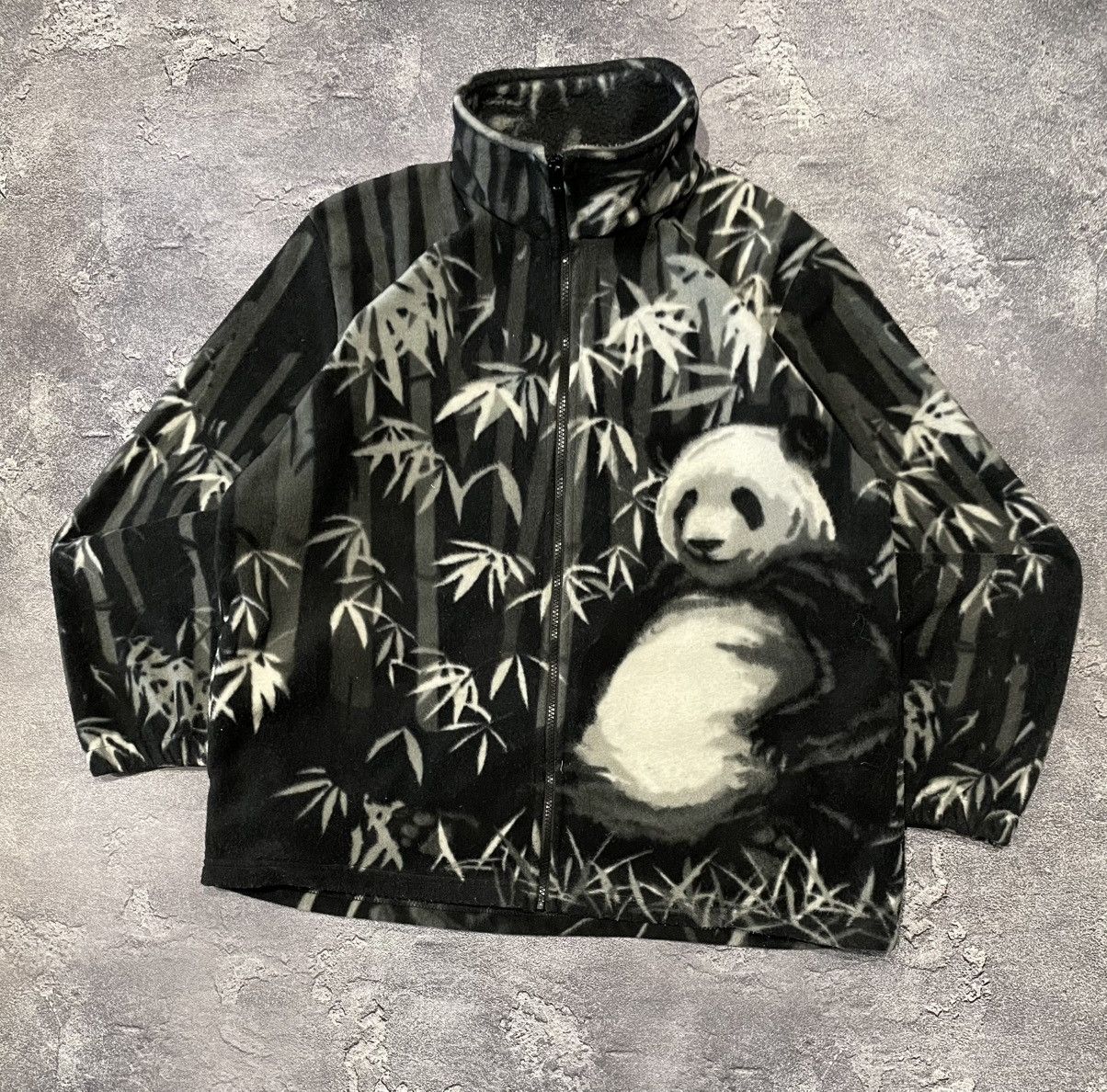 Japanese Brand × Vintage Vintage Panda Polar Animal Fleece Jacket Size US M / EU 48-50 / 2 - 1 Thumbnail