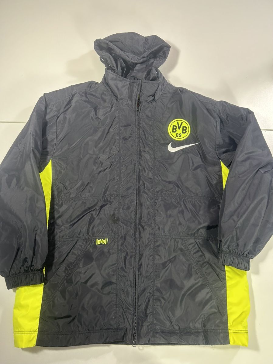 Nike BVB MENS BORUSSIA DORTMUND CHUNKY NIKE COAT JACKET 1996/1997 Size US L / EU 52-54 / 3 - 1 Thumbnail