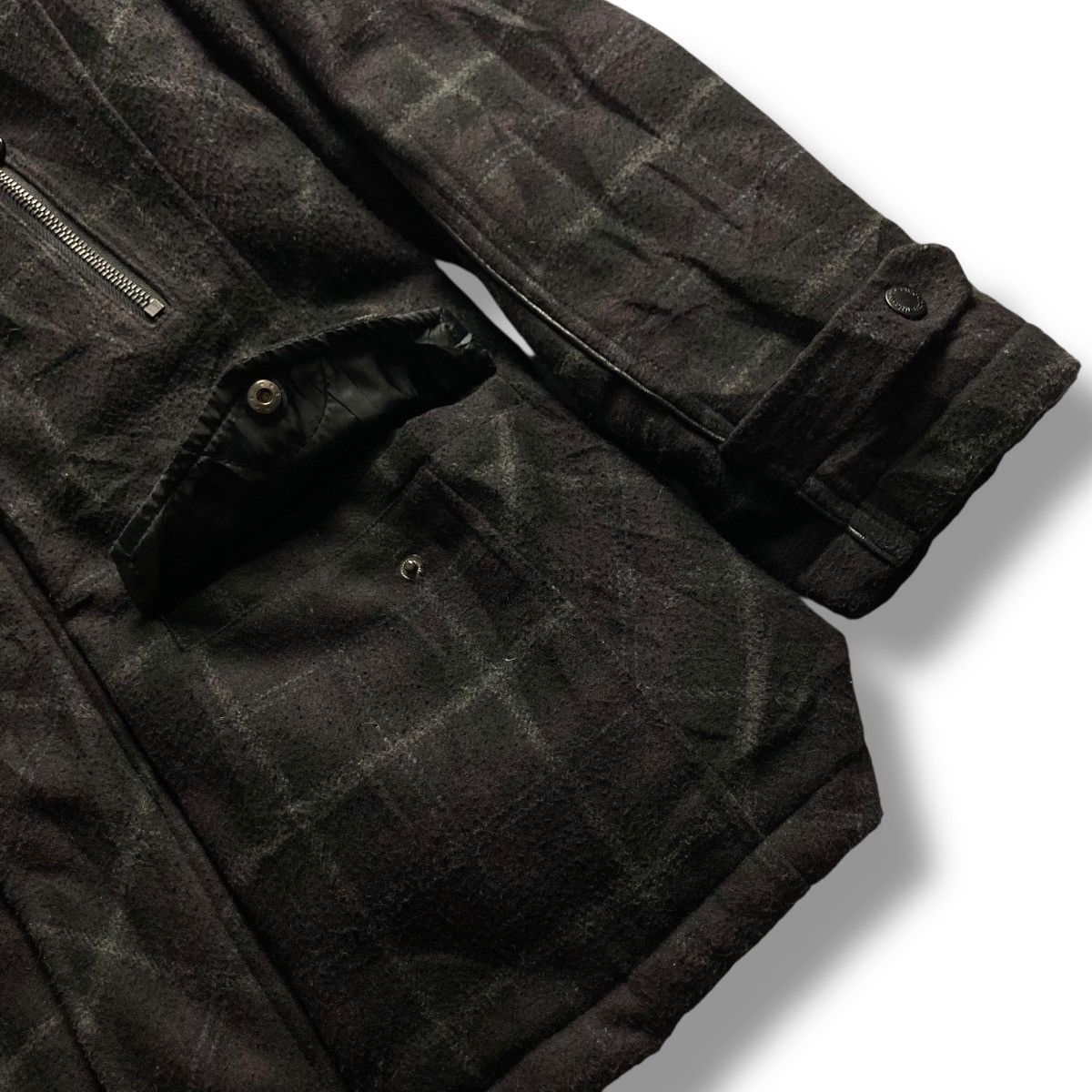 If Six Was Nine 🇯🇵 IN THE ATTIC HOMME CHECKERED FUR HOODIE JACKET Size US XL / EU 56 / 4 - 9 Thumbnail
