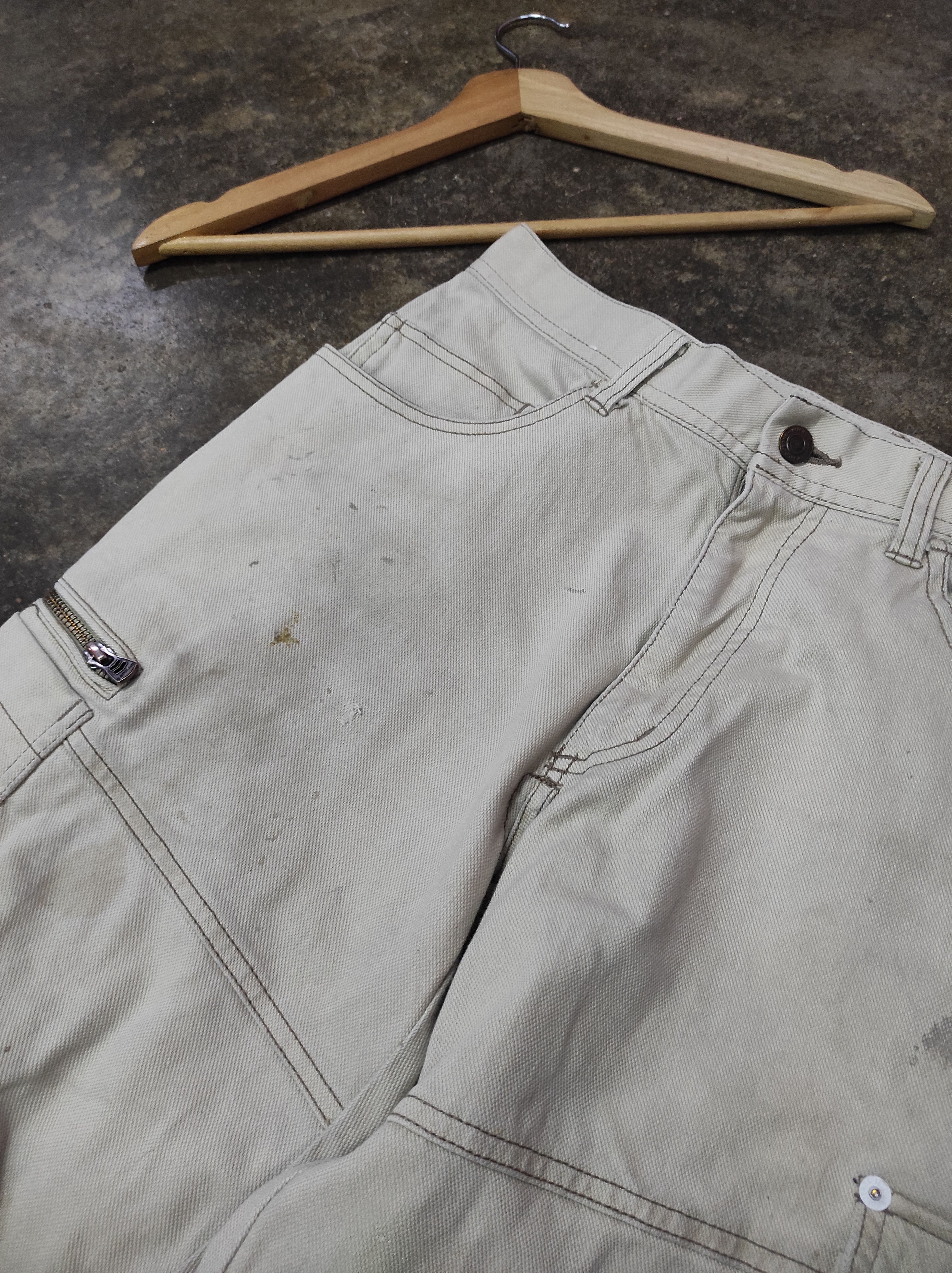 Japanese Brand G . GROUND TACTICAL CARGO POCKET DENIM JEANS DISTRESSED Size US 30 / EU 46 - 5 Thumbnail