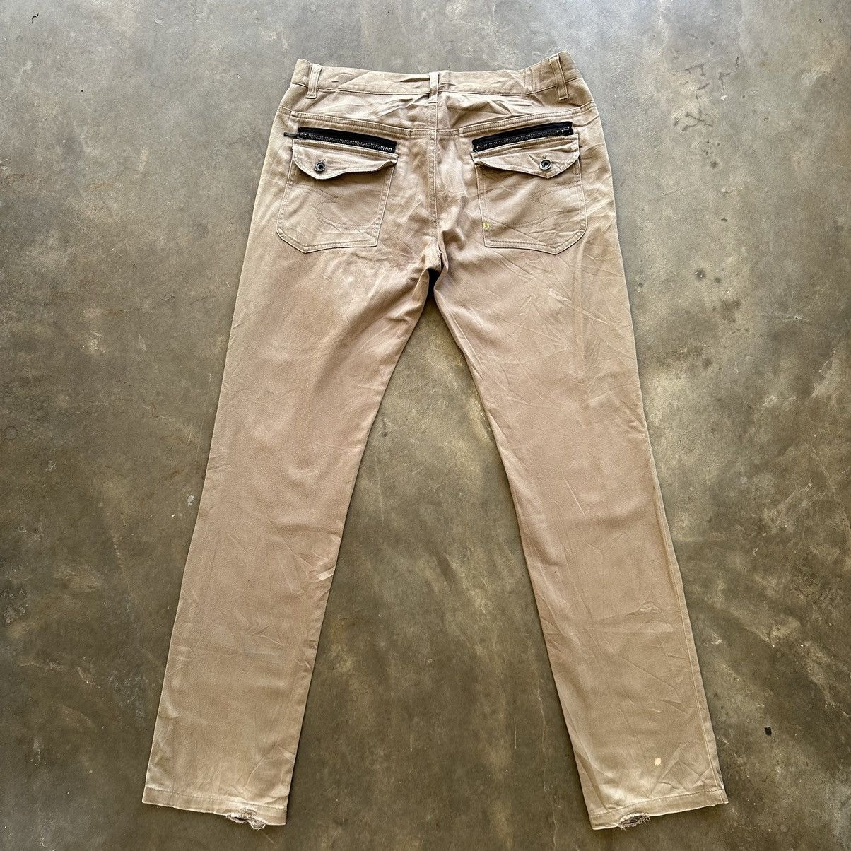 Japanese Brand Distressed Semantic Design Multipocket Zipper Trouser Pant Size US 33 - 10 Thumbnail