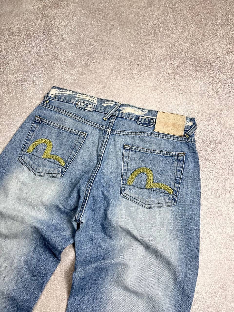 Japanese Brand Vintage Evisu Baggy Shorts Jorts Japanese Denim 34 Y2K Size US 34 / EU 50 - 2 Thumbnail