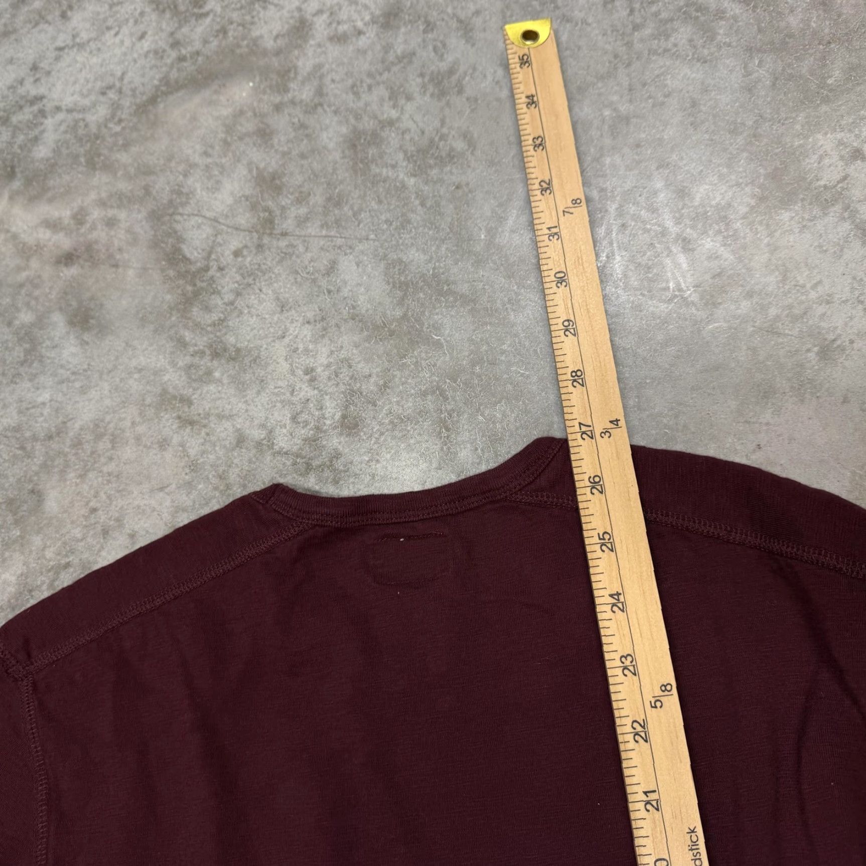 J.Crew VINTAGE J.Crew Shirt Mens M Red Long Sleeve Solid Crewneck Casual Tee Fall Winter Mens Size US M / EU 48-50 / 2 - 6 Thumbnail