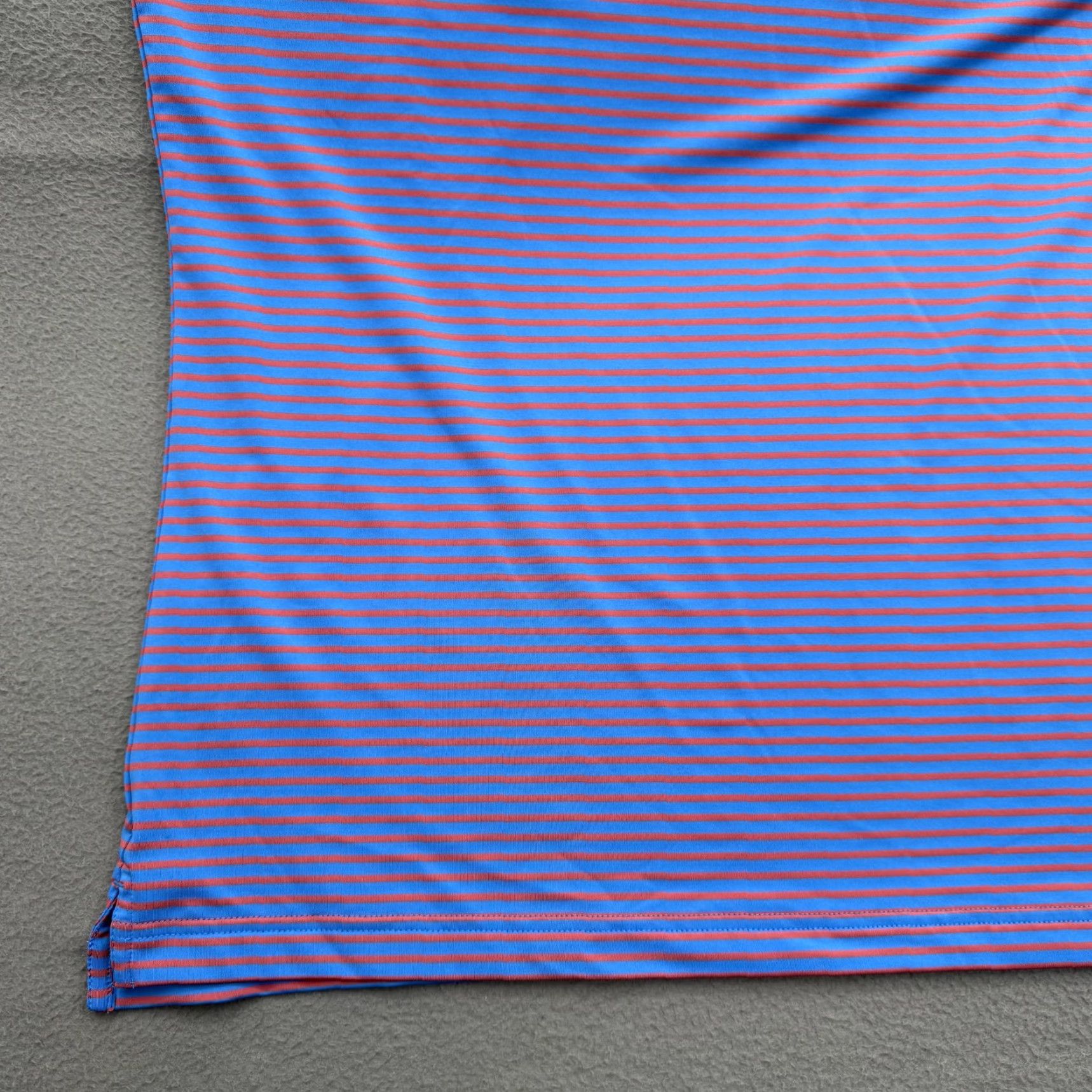 Peter Millar Peter Millar Polo Shirt Mens XL Blue Striped Performance Golf Legrand Stretch Shirt Size US XL / EU 56 / 4 - 7 Thumbnail