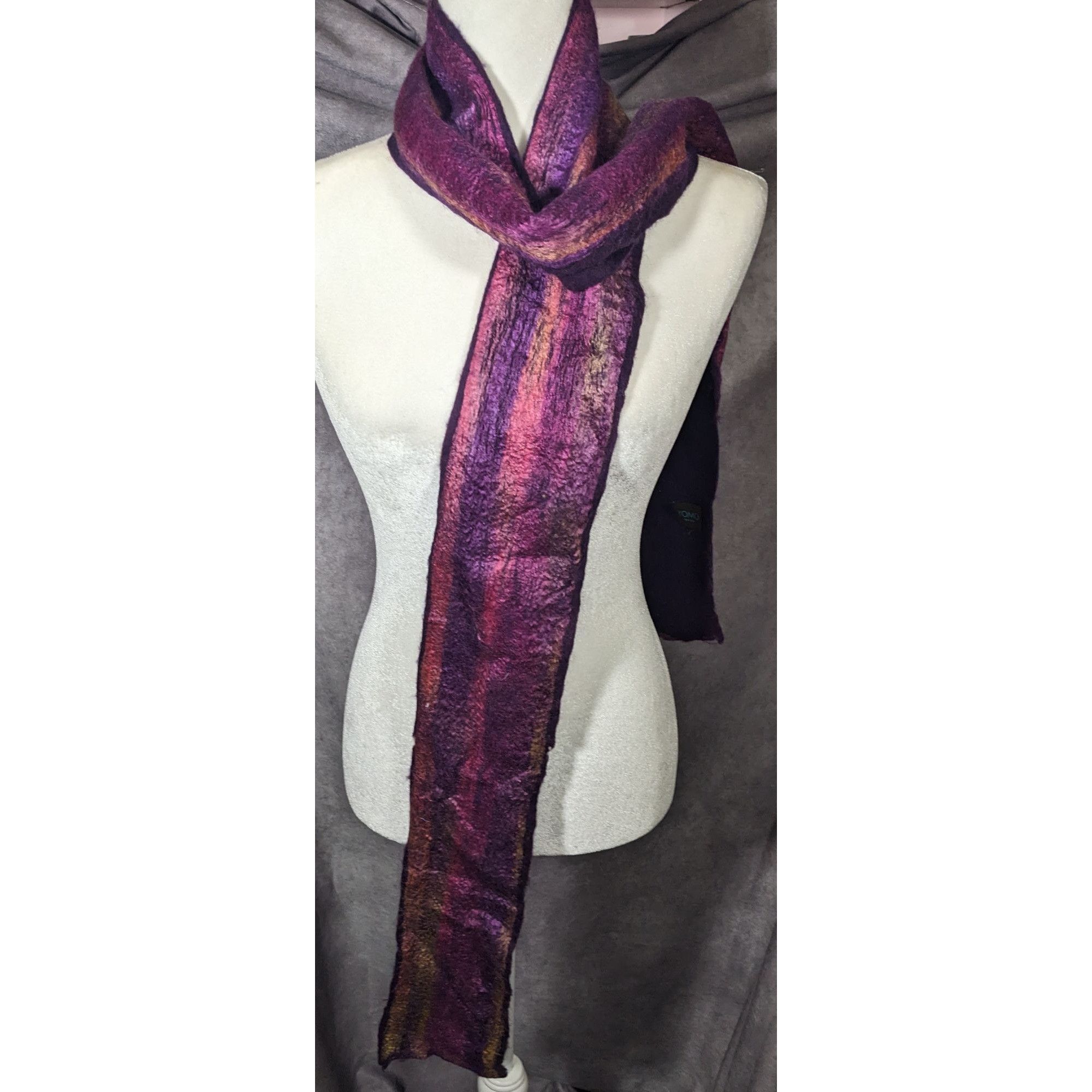 Other Yomo New York Purple Metallic Felted Scarf Size ONE SIZE - 8 Thumbnail