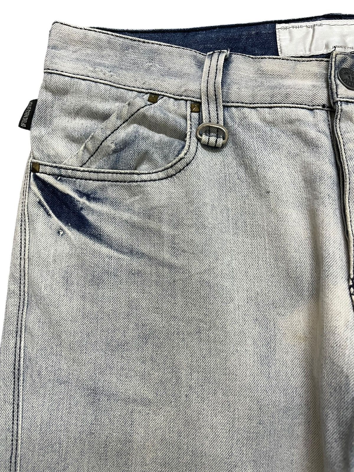 If Six Was Nine Vintage Of the Niege Studded Grunge Faded Denim Size US 33 - 5 Thumbnail