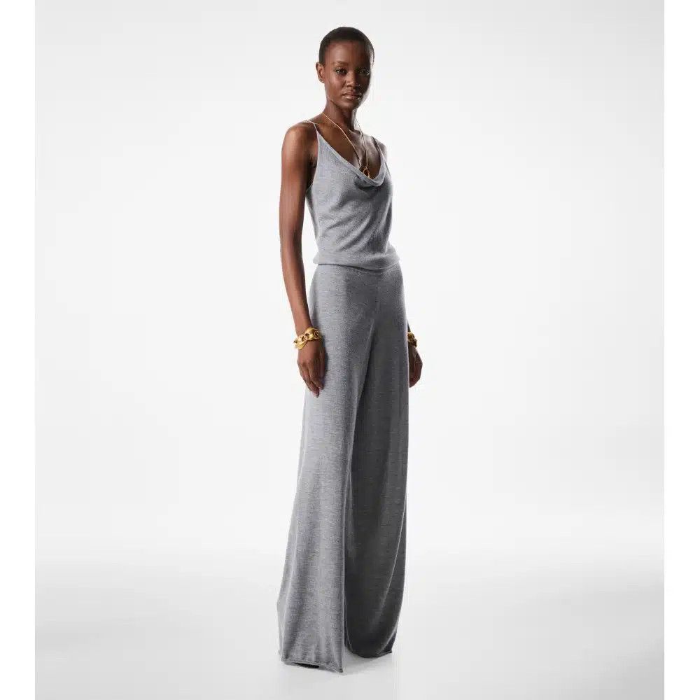 Tom Ford o1loc1c0825 TUK006 Cashmere Blend Jumpsuit in Grey Size 27" / US 4 / IT 40 - 2 Thumbnail