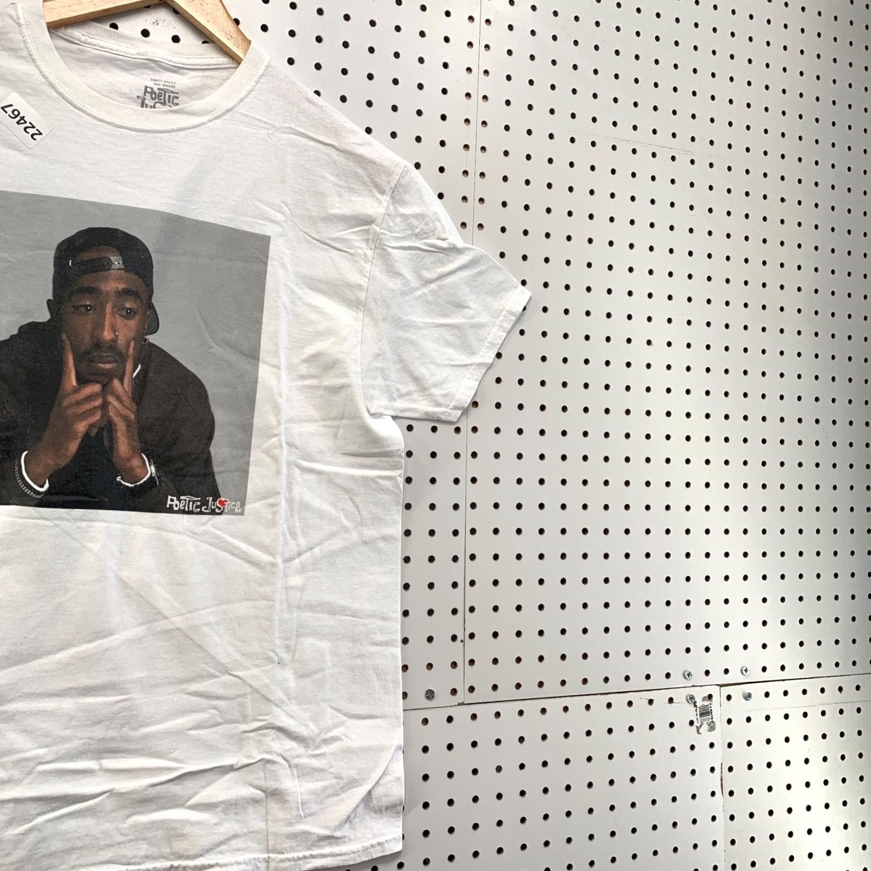 Vintage TUPAC 2Pac Shirt White Poetic Justice Portrait Adult Medium Hip Hop RAP T Size US M / EU 48-50 / 2 - 4 Thumbnail