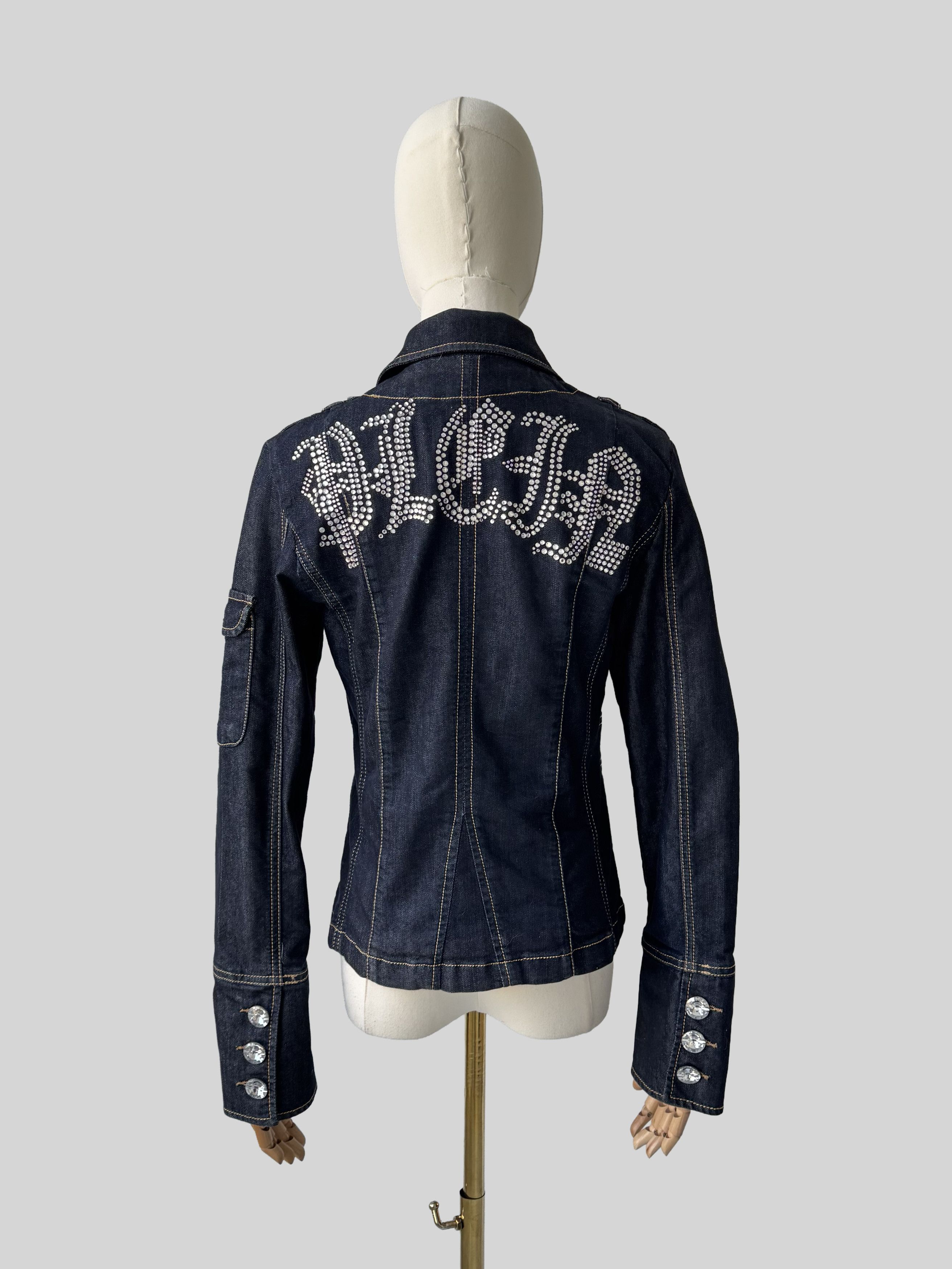 Philipp Plein Philipp Plein Vintage Denim Jacket Fitted Wash Stretch Y2K Size S / US 4 / IT 40 - 4 Thumbnail