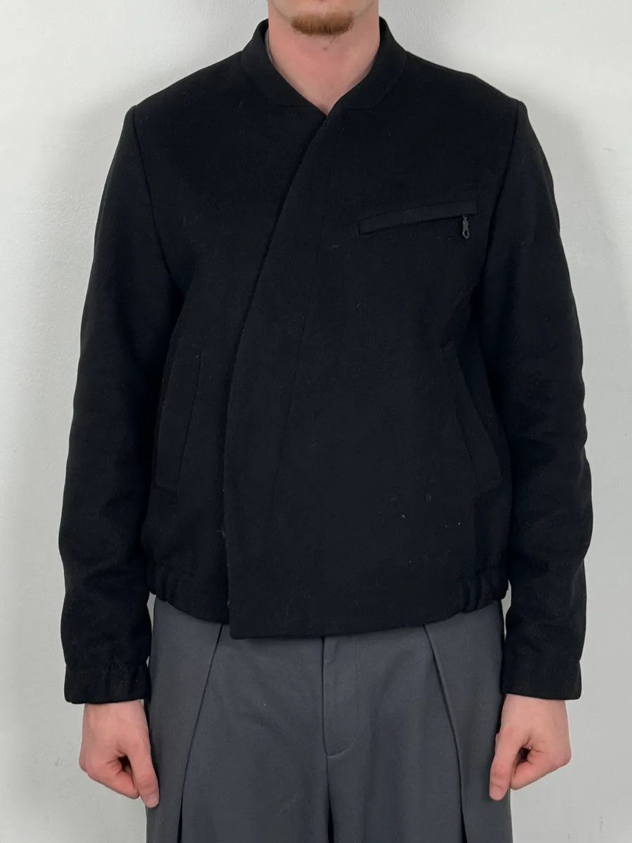 Kenzo Kenzo Asymmetrical Wool Black Jacket Size US L / EU 52-54 / 3 - 2 Thumbnail