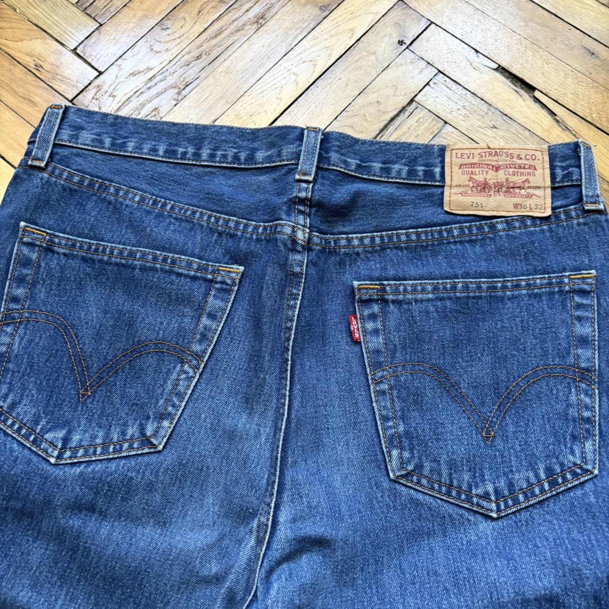 Levi's Vintage Y2K Levi’s 751 02 denim pants Japan style Size US 36 / EU 52 - 3 Thumbnail