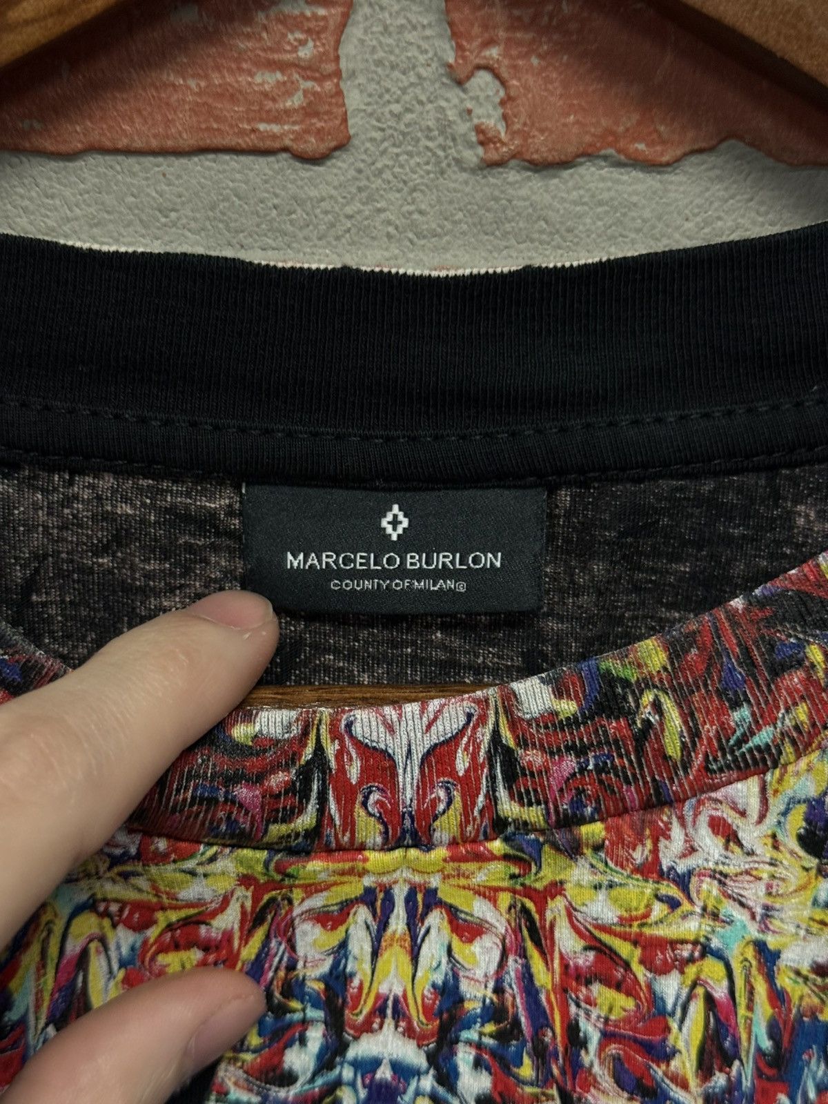 Marcelo Burlon Marcelo Burlon Tee Shirt Colorful Size M Clean 🧼 Size US M / EU 48-50 / 2 - 7 Thumbnail