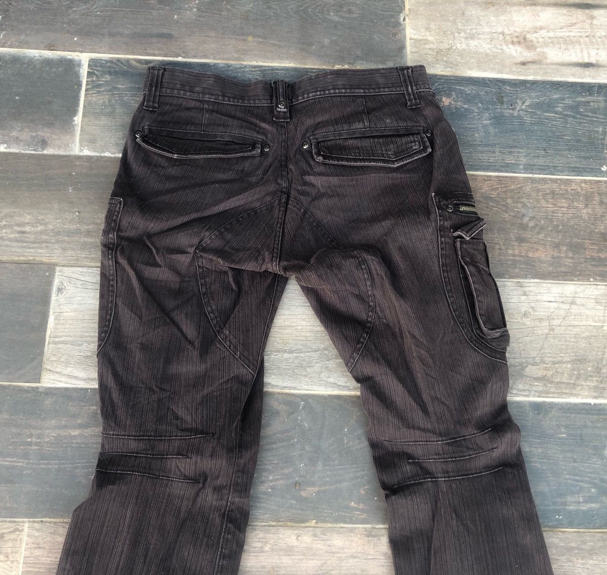 Beauty Beast × If Six Was Nine × Japanese Brand 🔥Bee Bell Muti Pocket Flare Cargo Pants 🔥 Size US 31 - 6 Thumbnail