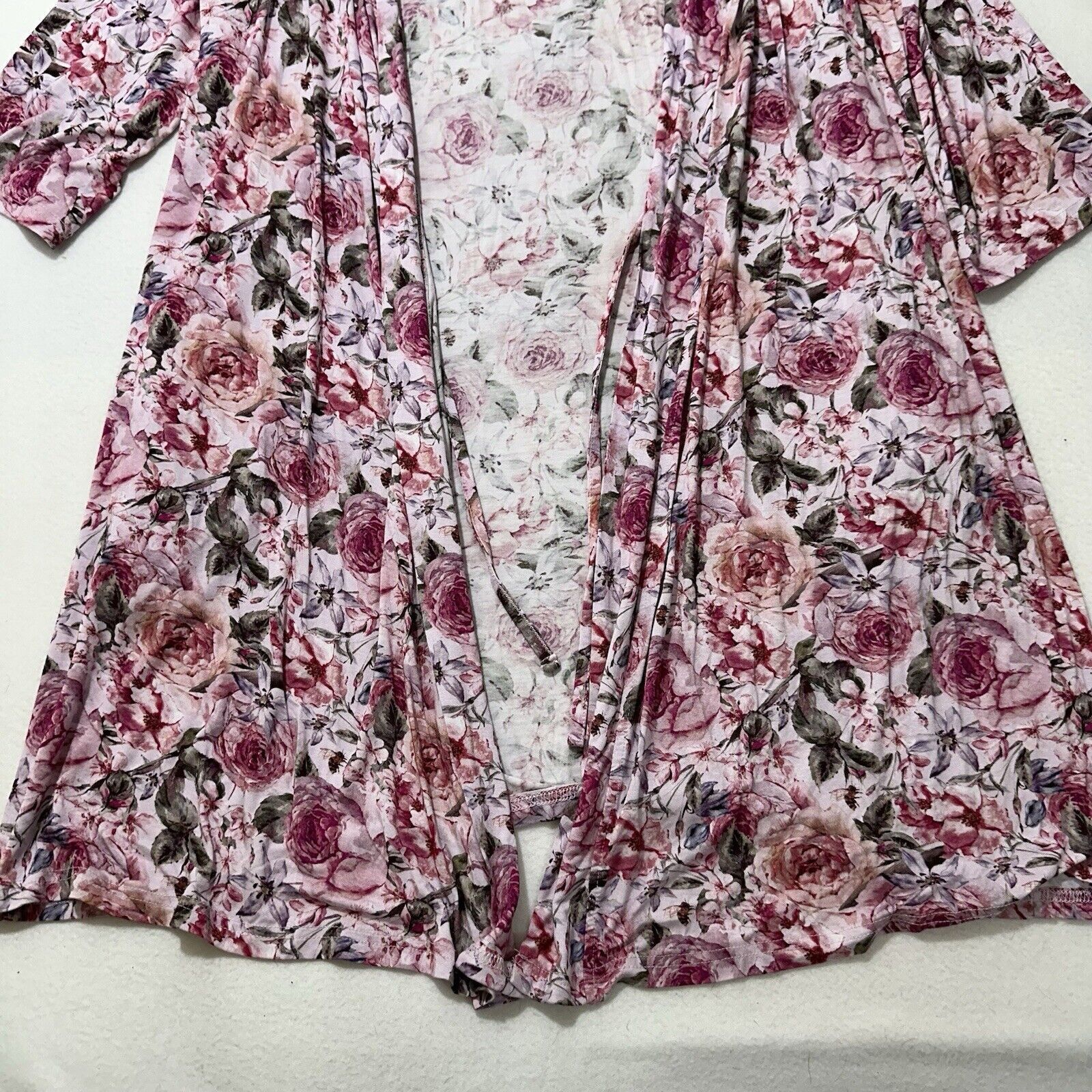 Other Posh Peanut Medium 3/4 Sleeve Bamboo Floral Cardigan Size M / US 6-8 / IT 42-44 - 6 Thumbnail