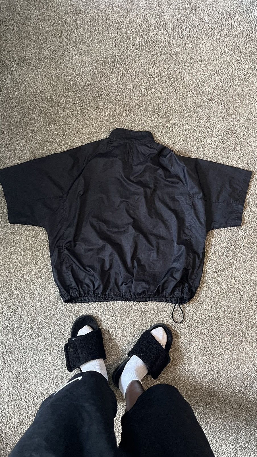 Reebok Black Vintage Reebok quarter zip windbreaker shortsleeved Size US L / EU 52-54 / 3 - 3 Thumbnail