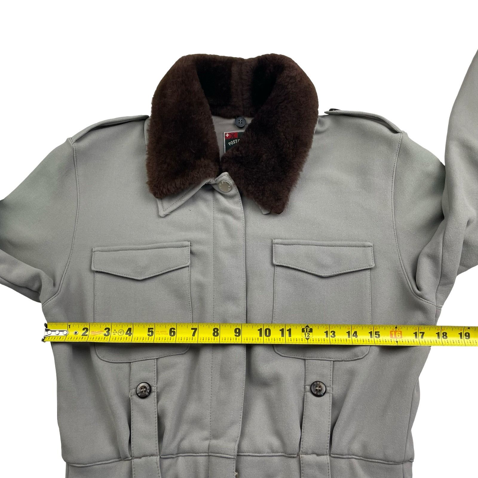 Other VTG Post Card Women's Alpine Fur Collar Ski/Snow Suit Beige Size L / US 10 / IT 46 - 8 Thumbnail