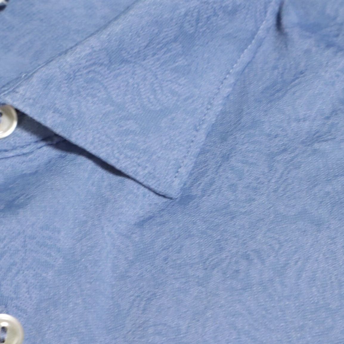 Peter Millar Peter Millar Crown Leaf Jacquard Stretch Solid Polo Shirt Blue Men's L Shirt Size US L / EU 52-54 / 3 - 6 Thumbnail