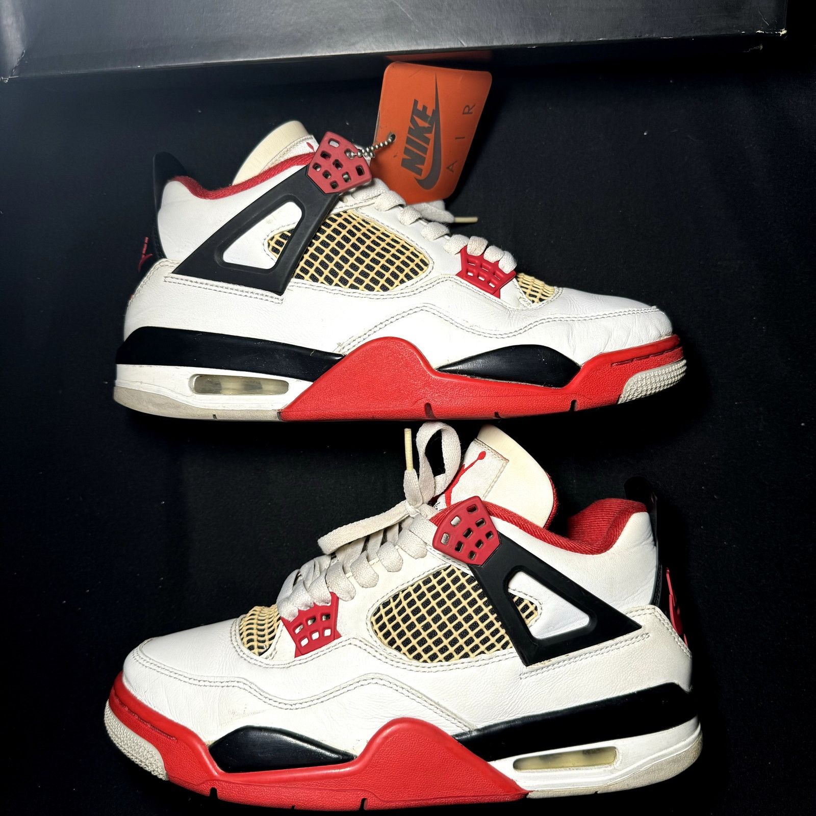 Jordan Brand × Nike Size 8 - Nike Air Jordan 4 Retro OG Fire Red 2020 Men' Shoes Size US 8 / EU 41 - 3 Thumbnail