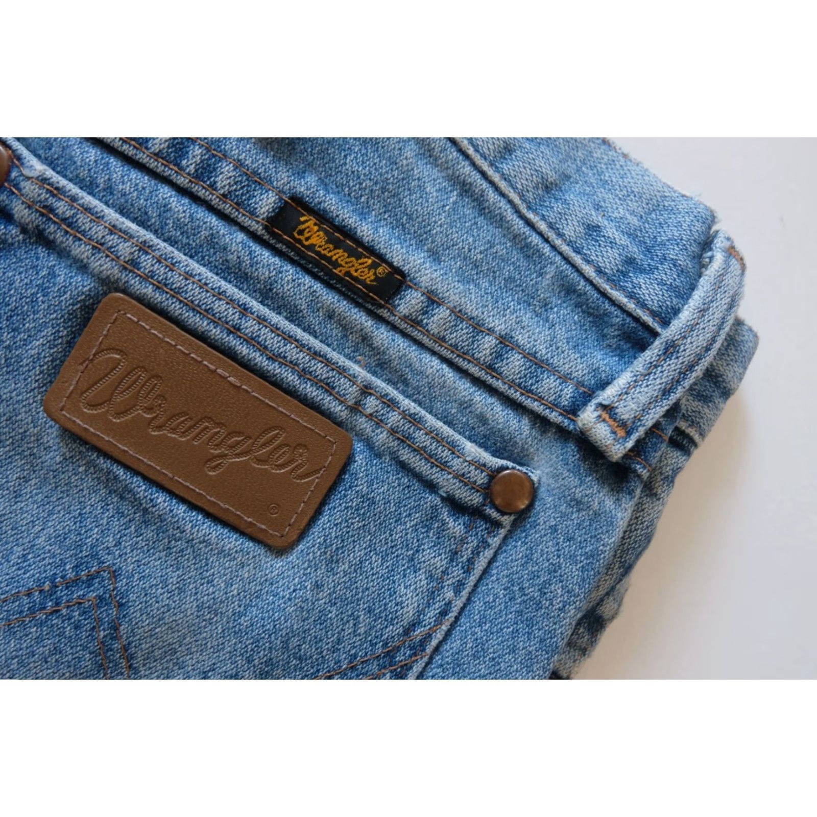 Wrangler VINTAGE Wrangler VTG 90s Y2K RETRO PAINT DISTRESSED WORKWEAR DENIM JEANS 2015 SZ 33x32 Size 24" / US 00 / IT 34 - 5 Thumbnail